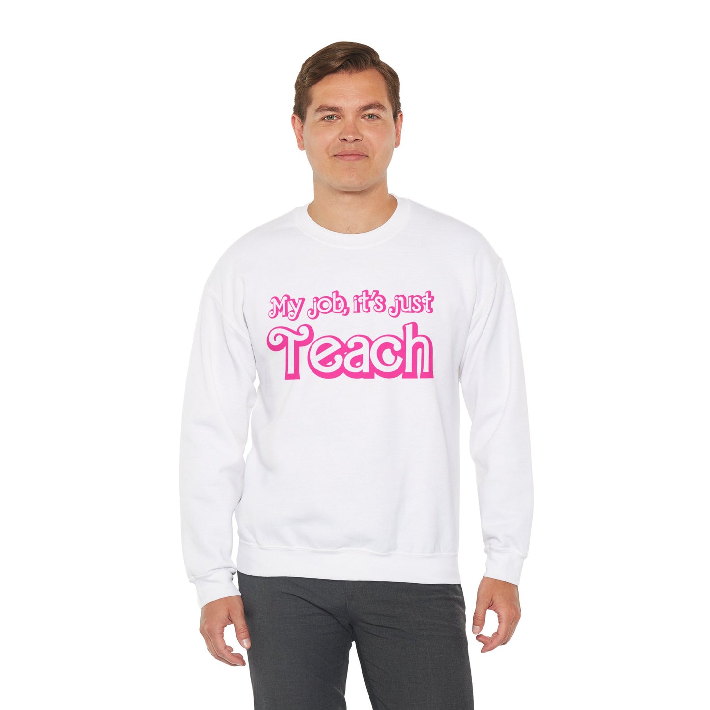 My Job is Teach Sweatshirt, Trendy Teacher Sweatshirt, Retro Back to school, Teacher Appreciation, Checkered Teacher Sweatshirt, S735