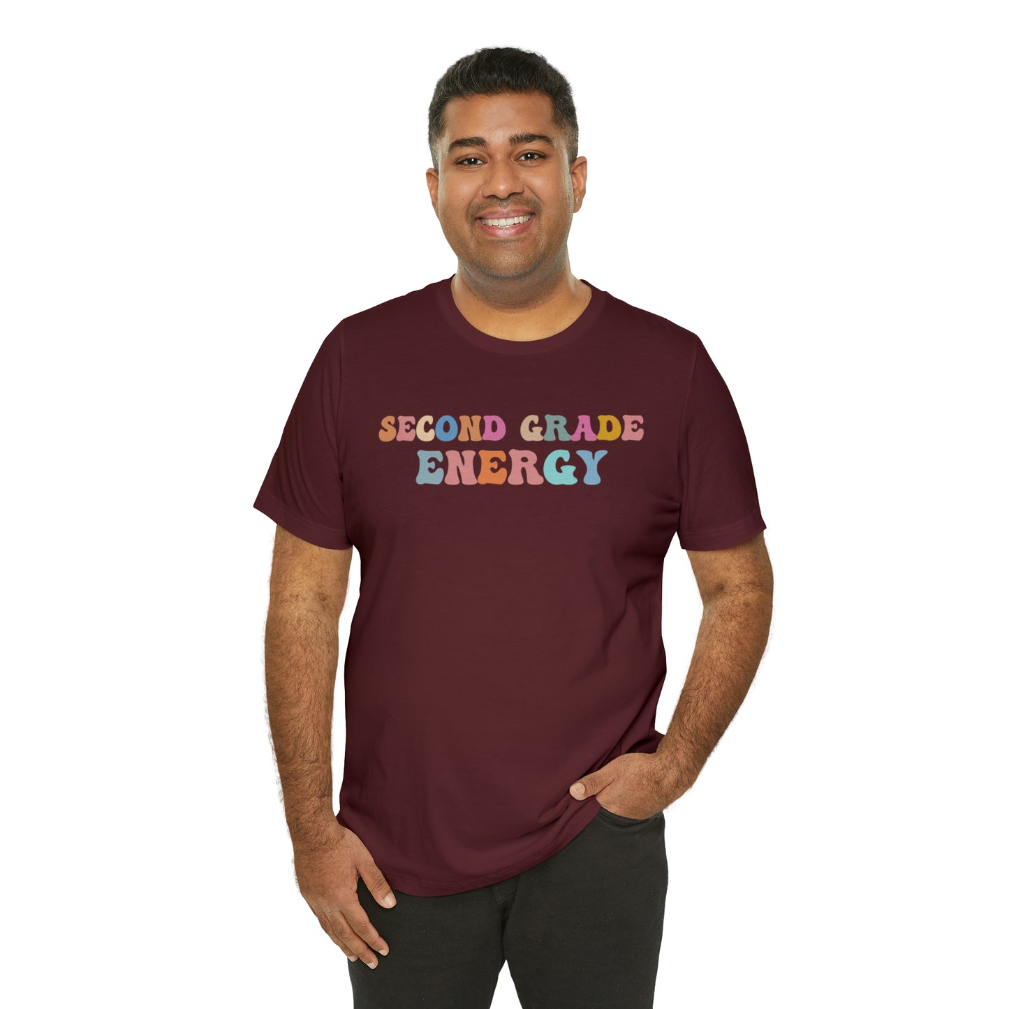 Cute Teacher Shirt, Second Grade Energy Shirt, Shirt for Second Grade, Teacher Appreciation Shirt, Best Teacher Shirt, T494
