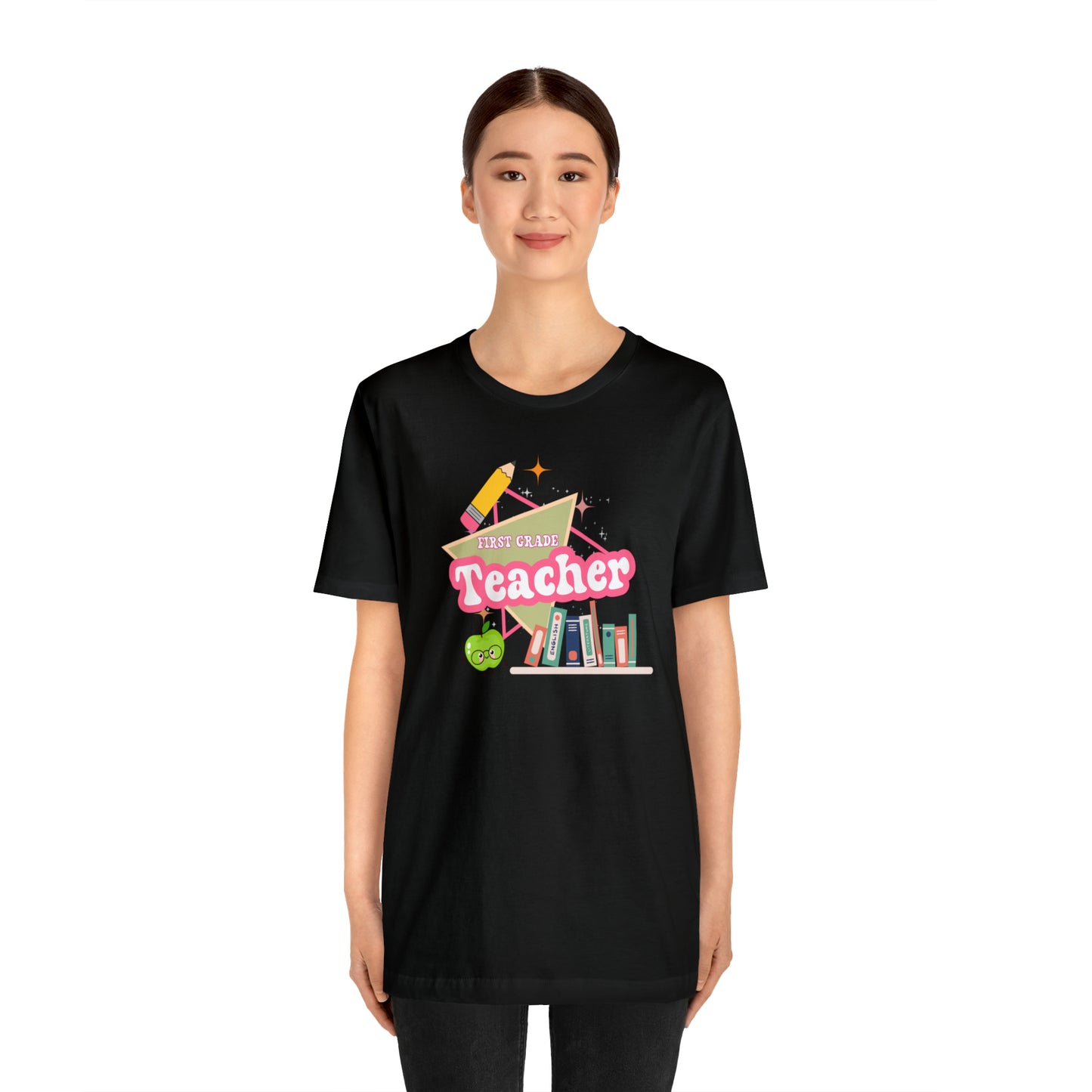 First grade teacher shirt, 1st grade shirt, 90s shirt, 90s teacher shirt, colorful school shirt, colorful teacher shirt, T542