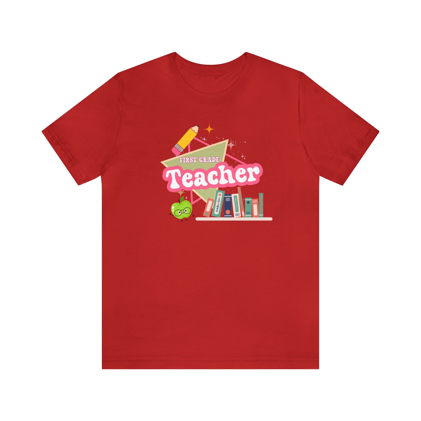 First grade teacher shirt, 1st grade shirt, 90s shirt, 90s teacher shirt, colorful school shirt, colorful teacher shirt, T542
