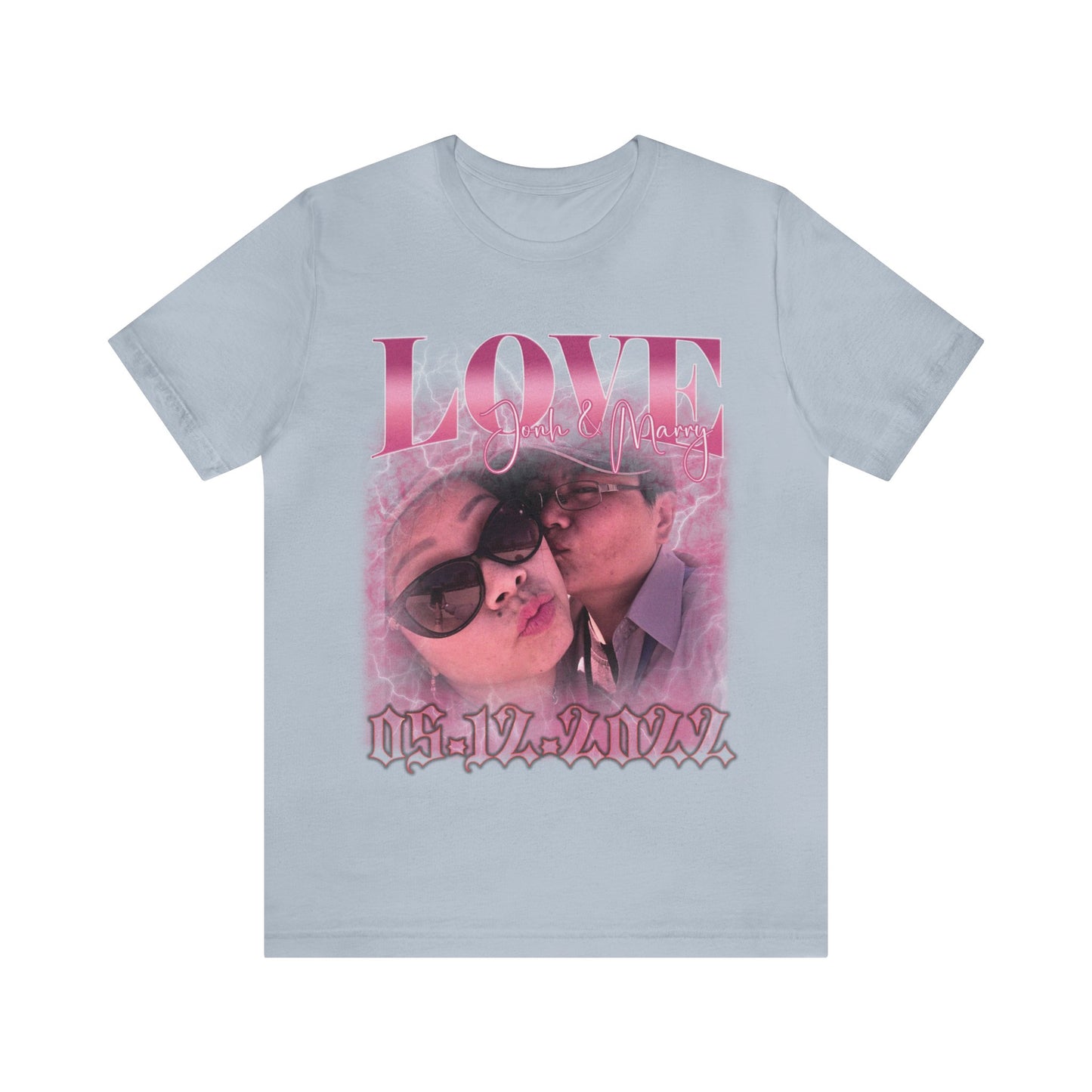 Custom 90s Vintage Bootleg Tee for couple, Custom shirt for couple, Custom bootleg tee photo shirt for lover, couple shirt for lover, T1330