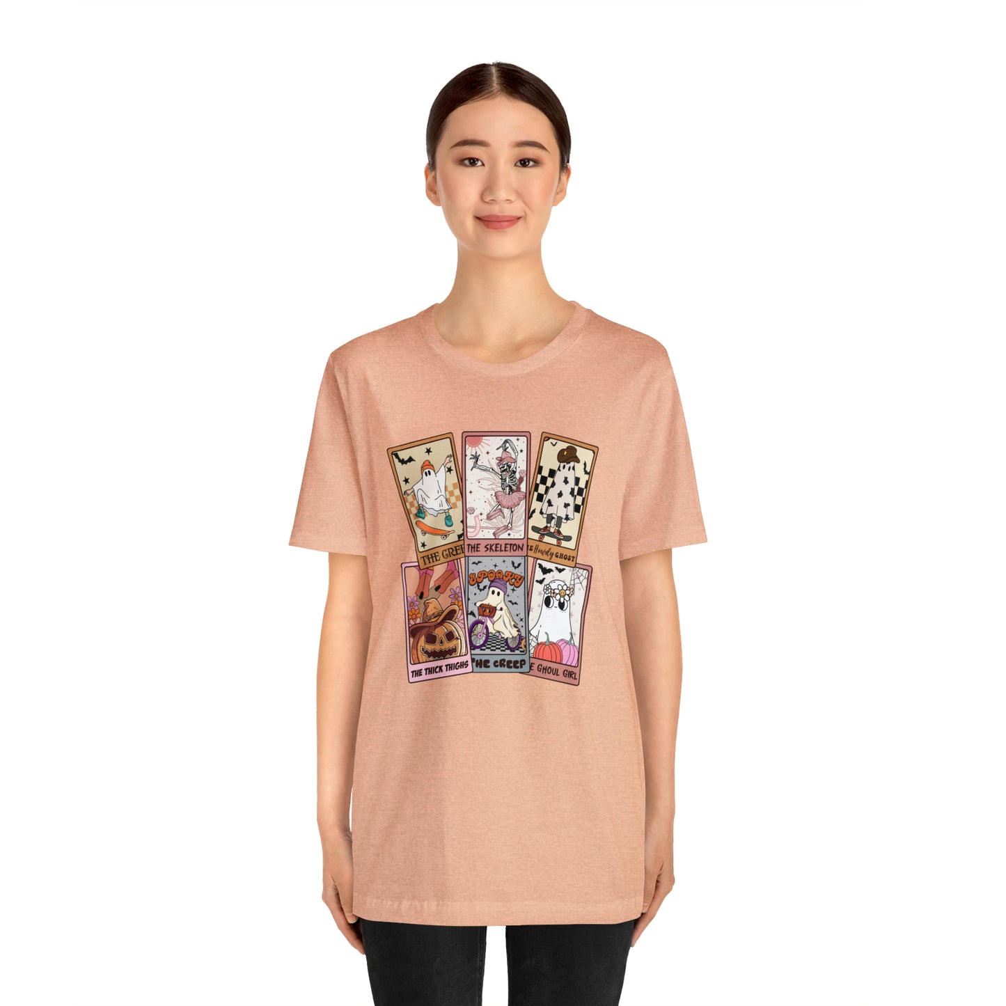The Tarot Card Shirt, Skeleton Tarot Card Shirt, Tarot Card Lover Shirt, Skull Tarot Card Tee, Retro Halloween shirt, T612
