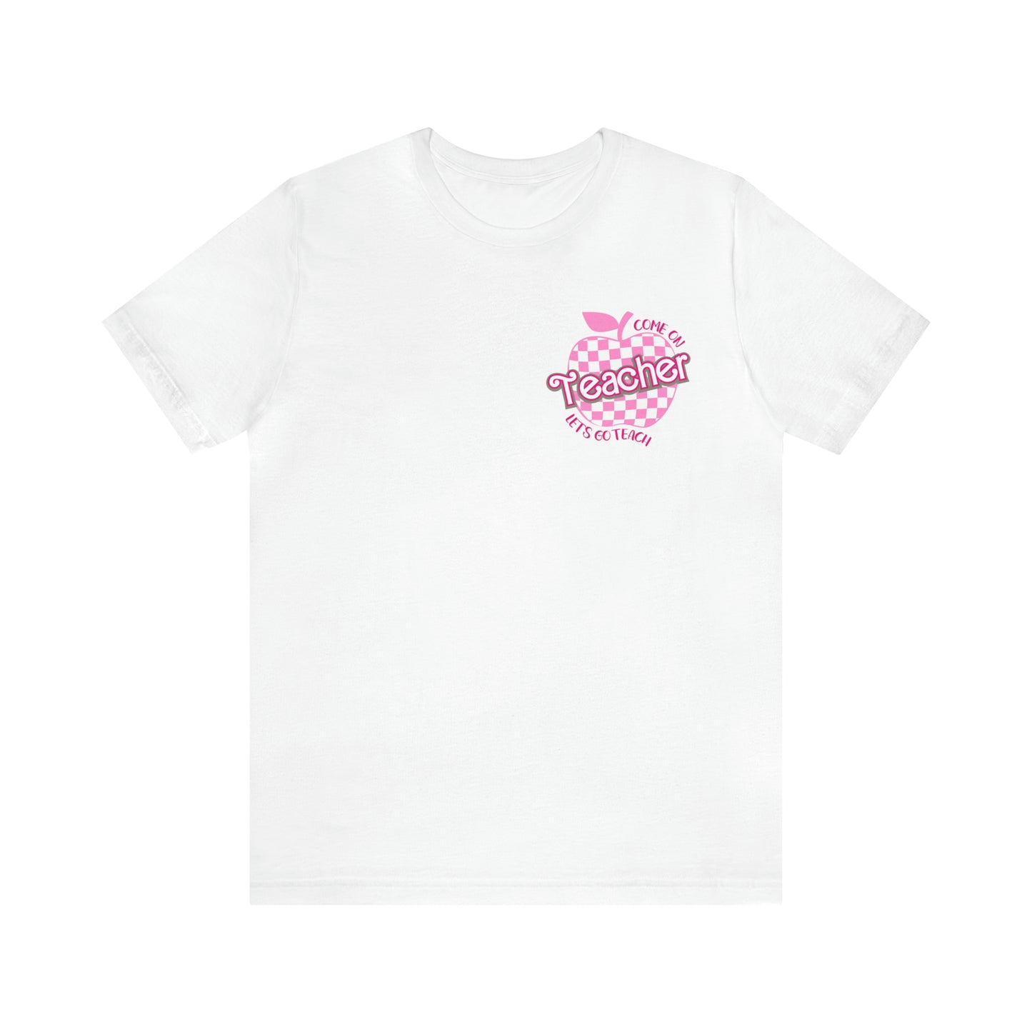 Come On Let's Go Teach Teacher Shirt, Trendy Teacher shirt, Retro Back to school, Teacher Appreciation Checkered Teacher Tee, T725