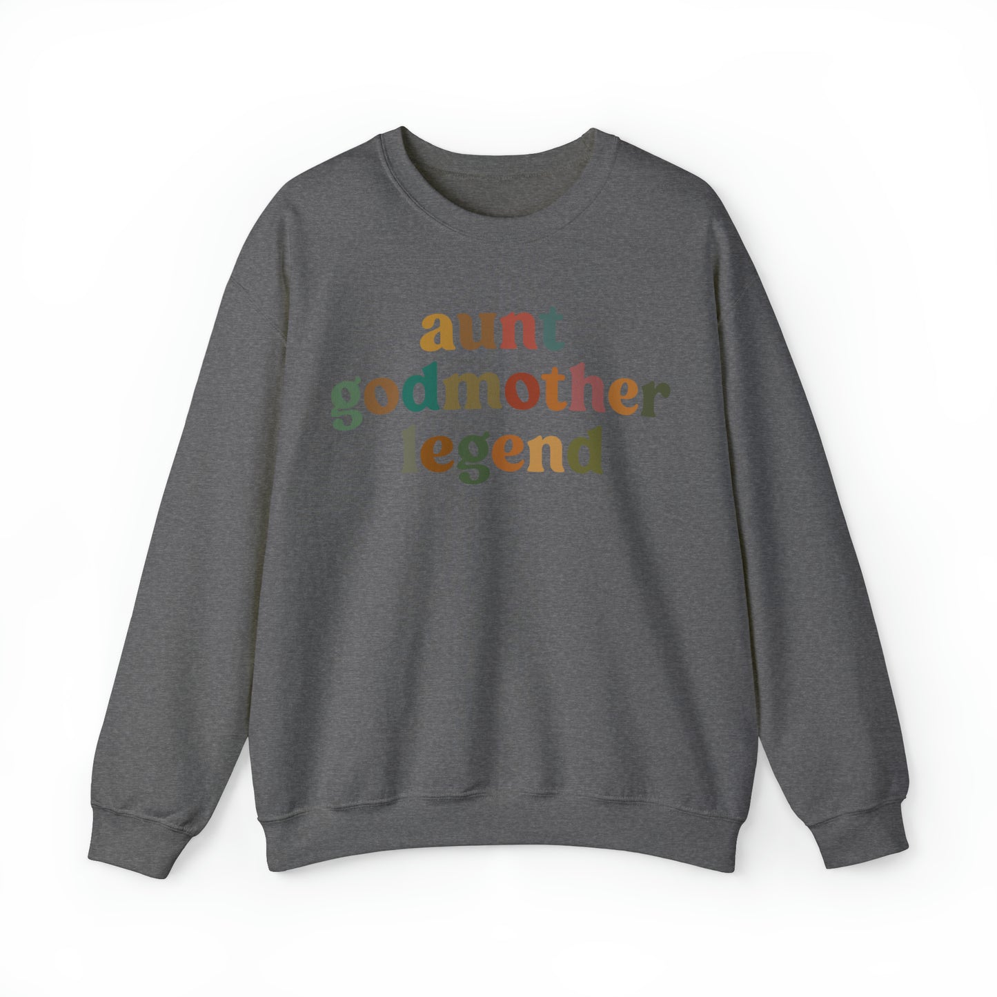Aunt Godmother Legend Sweatshirt, Cute Godmother Gift from Goddaughter, Godmother Proposal , Retro Godmother Gift for Baptism, S1034