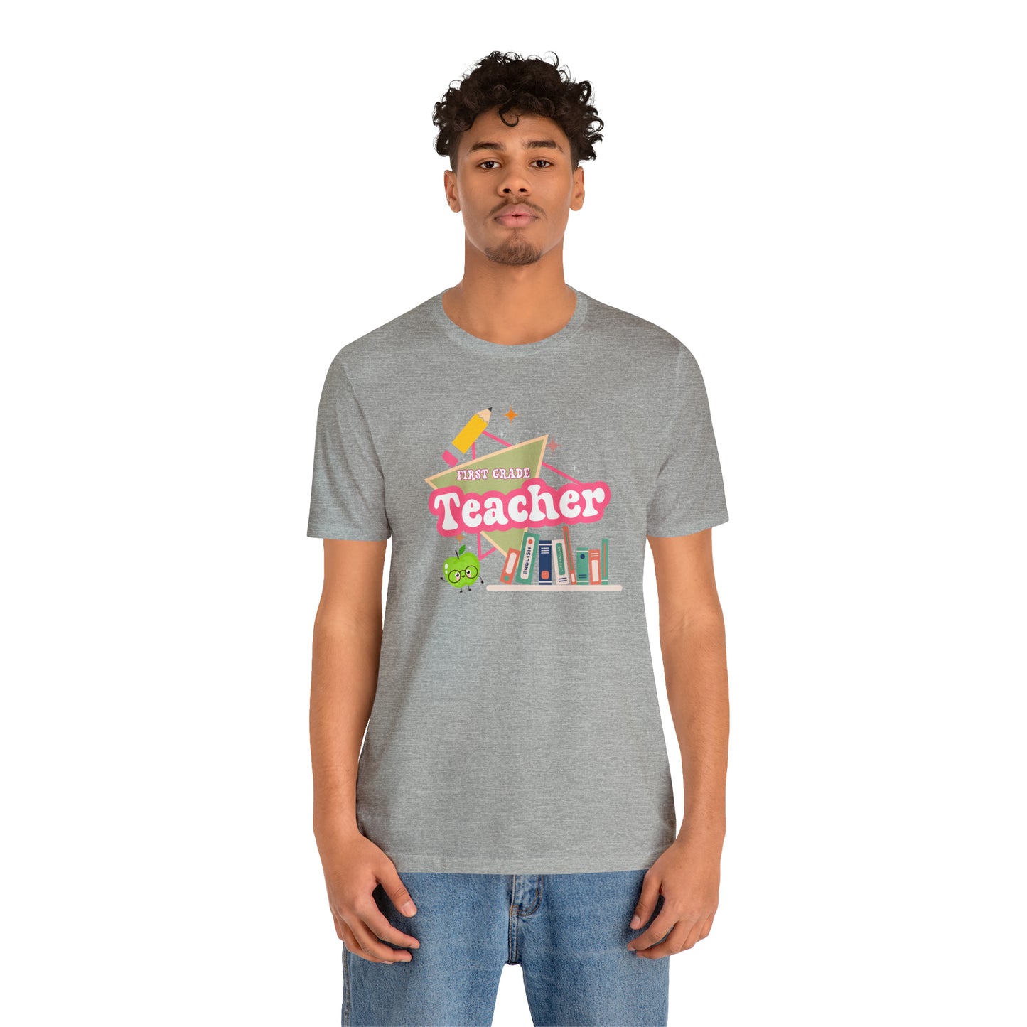 First grade teacher shirt, 1st grade shirt, 90s shirt, 90s teacher shirt, colorful school shirt, colorful teacher shirt, T542