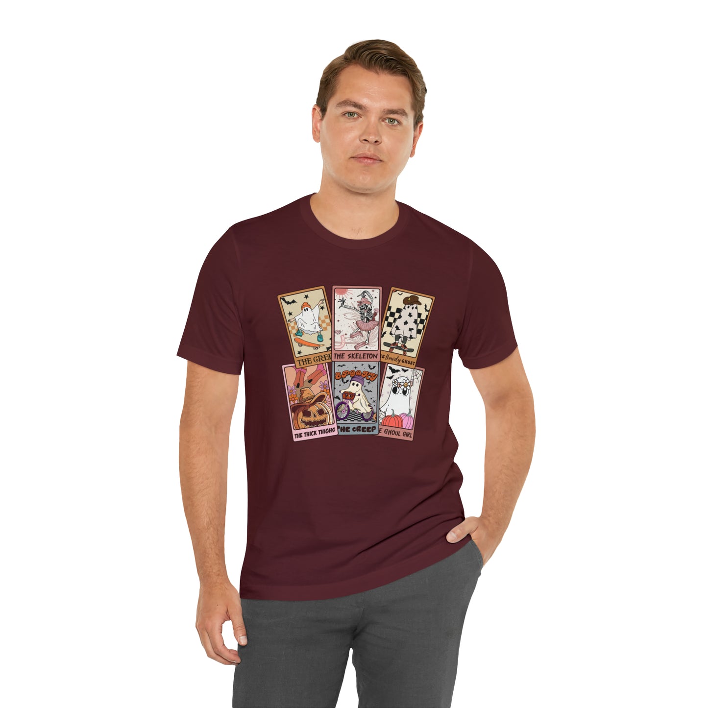 The Tarot Card Shirt, Skeleton Tarot Card Shirt, Tarot Card Lover Shirt, Skull Tarot Card Tee, Retro Halloween shirt, T612