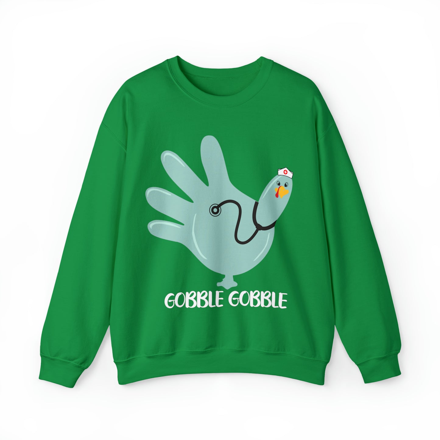 Gobble gobble turkey sweatshirt, Thanksgiving nurse sweatshirt, Rn Nursing student gift, Er department sweatshirt, Oncology nurse gift, S864
