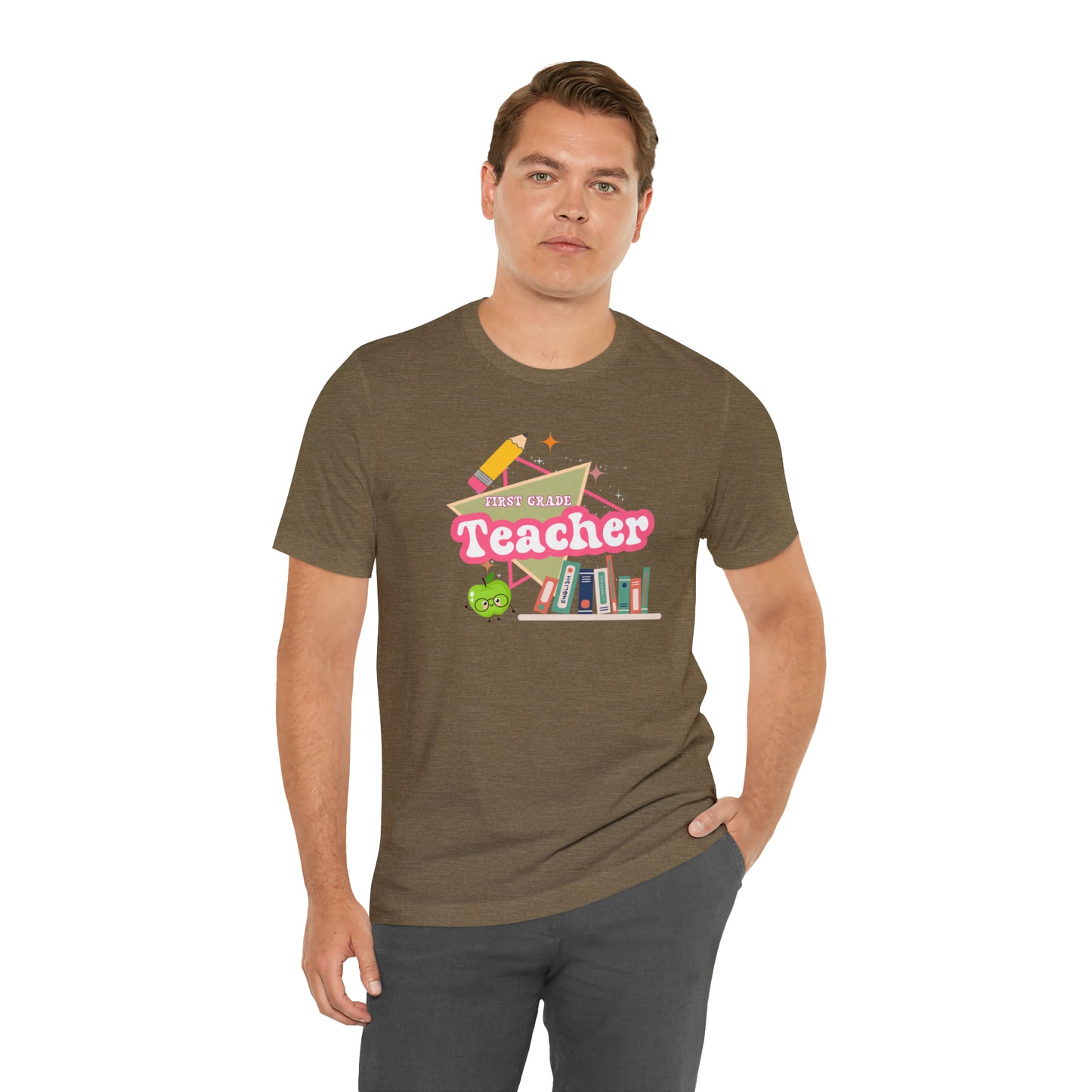 First grade teacher shirt, 1st grade shirt, 90s shirt, 90s teacher shirt, colorful school shirt, colorful teacher shirt, T542