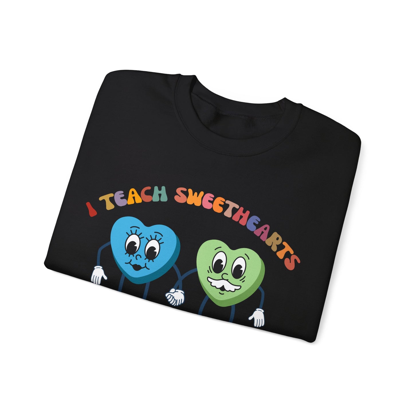 Personalized I Teach Sweethearts Valentines Day Sweatshirt Custom Teacher Valentine's Day Sweatshirt for Teacher, Gift for Hearts Day, S1275