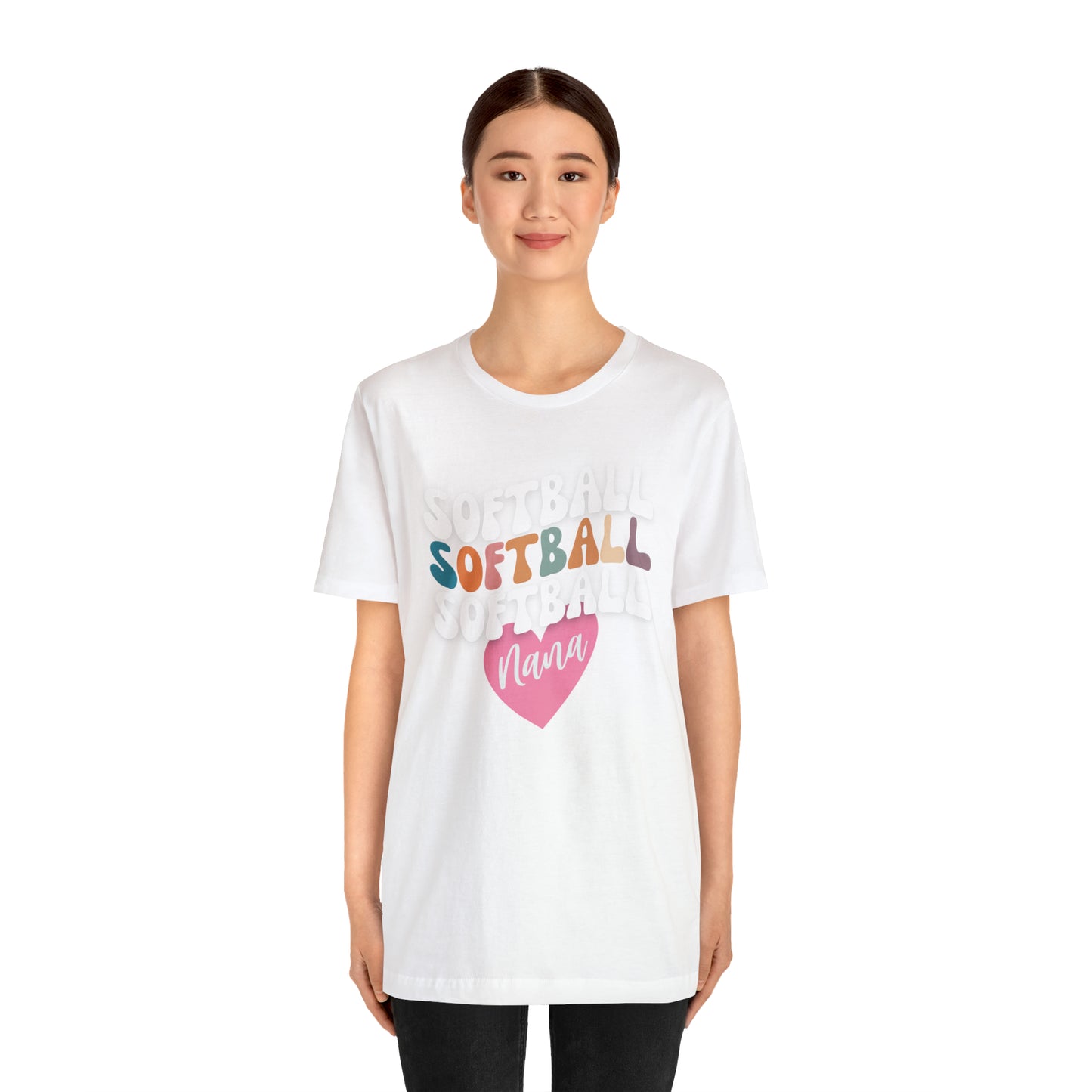 Softball Nana Shirt, Cute Softball Shirt for Grandma, Retro Softball Nana Shirt, Shirt for Nana, T330