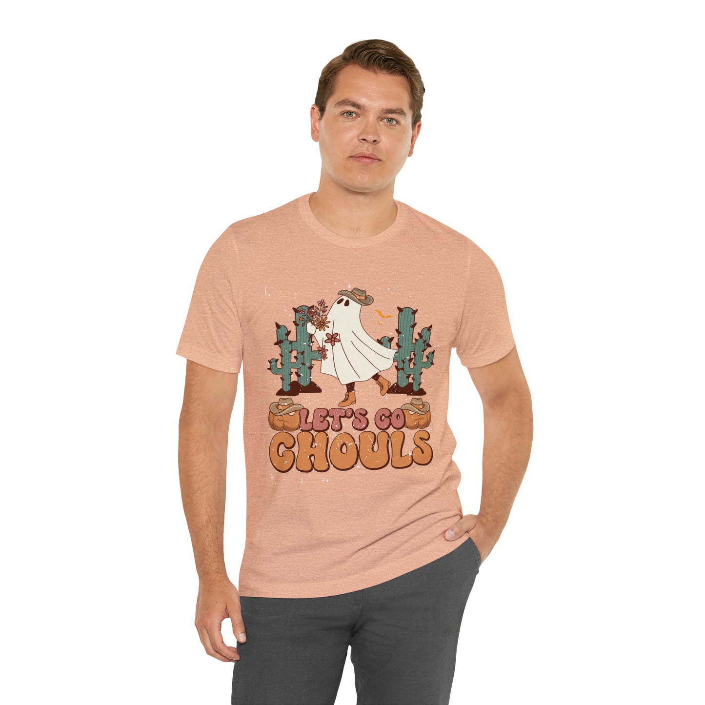 Lets Go Ghouls Shirt, Spooky Season Tee, Retro Halloween Cowgirl Shirt, Cowgirl Halloween Shirt, Vintage Ghost Shirt, T762