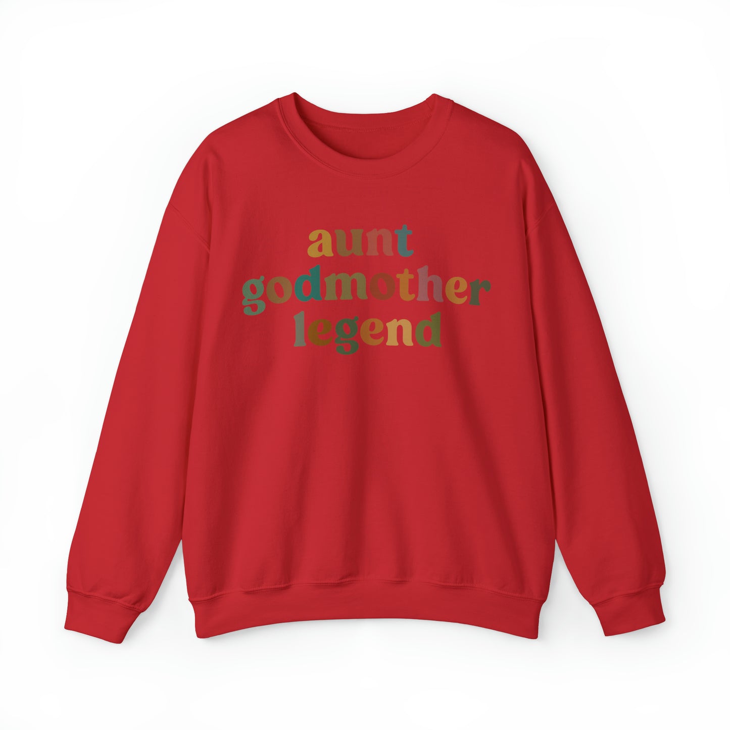 Aunt Godmother Legend Sweatshirt, Cute Godmother Gift from Goddaughter, Godmother Proposal , Retro Godmother Gift for Baptism, S1034