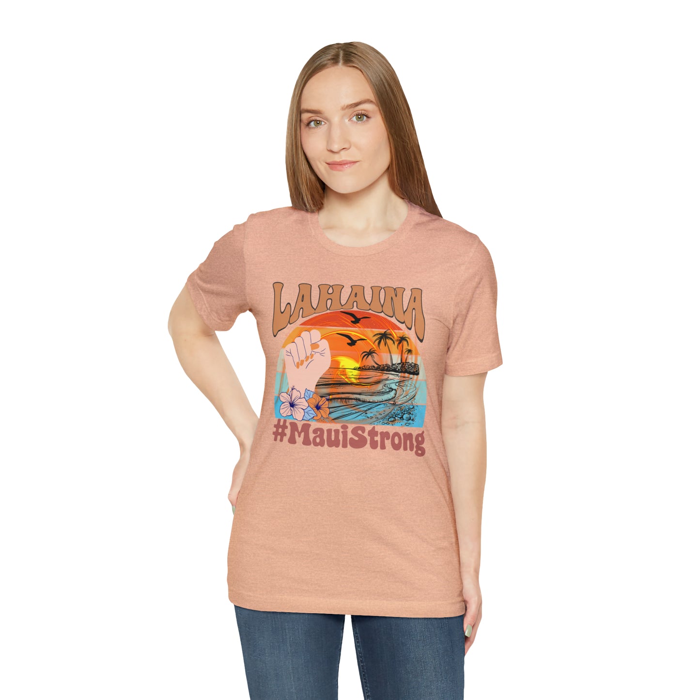 Maui Strong Shirt, Lahaina Banyan Tree T-Shirt, Maui Hawaii Shoreline Tshirt, Profits Donated Support Maui Fire, T598