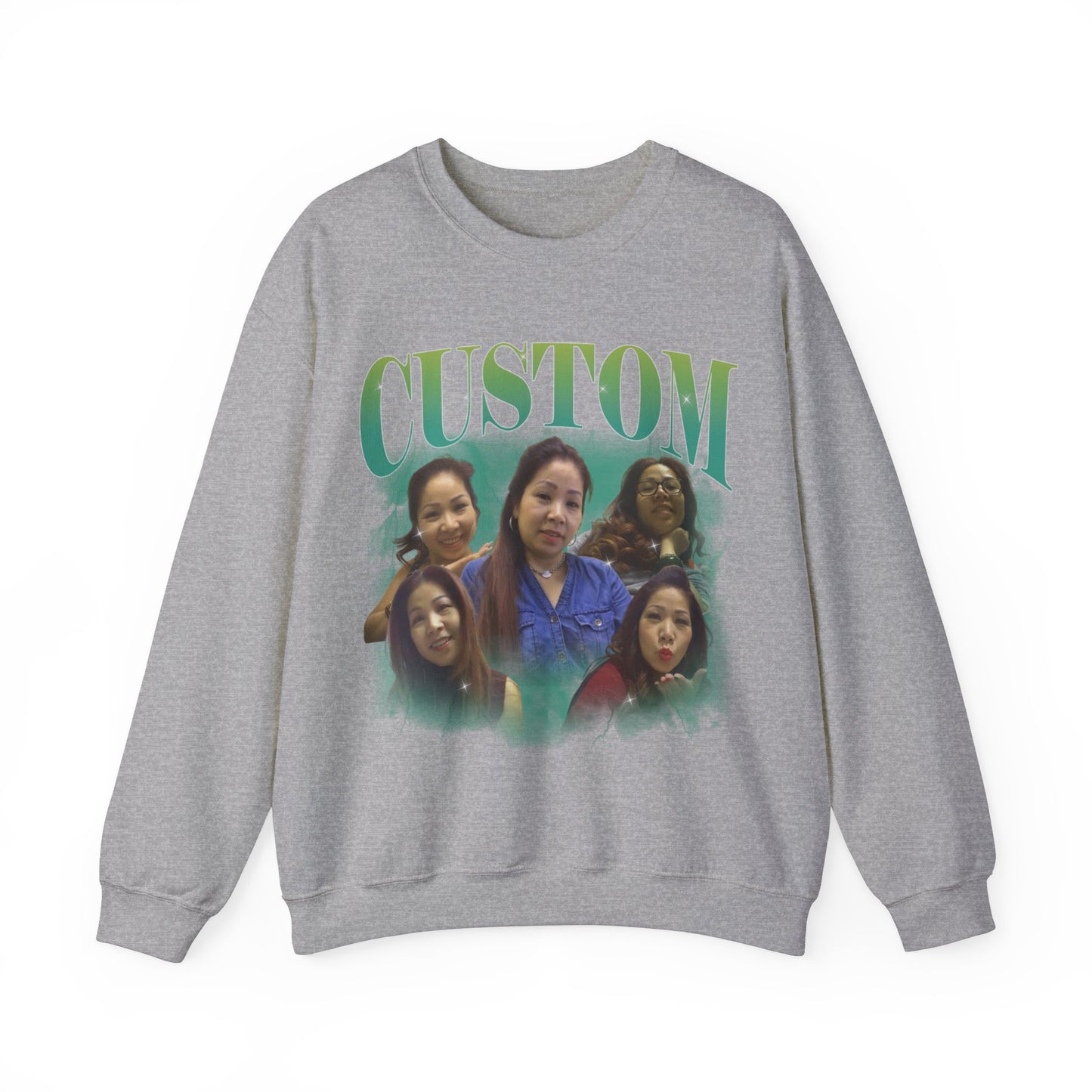 Custom Your Own Bootleg Tee, Retro Custom Bootleg Rap Tee, Custom Photo Sweatshirt, Insert Your Design Vintage Graphic 90s Sweatshirt, S1381