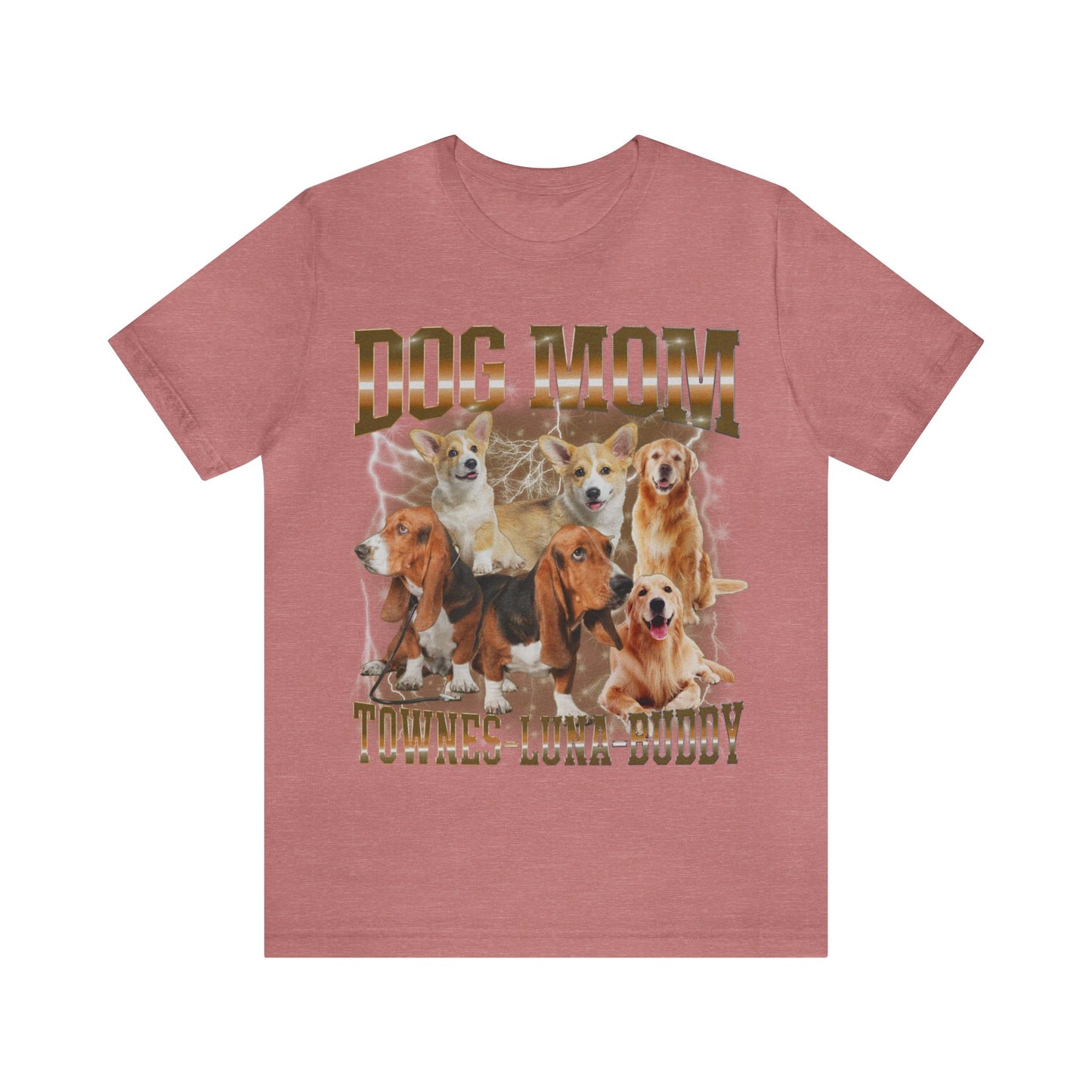 Custom Retro Dog Bootleg Shirt, Dog Mom Shirt, Dog Bootleg Retro 90's Tee, Custom Pet Photo, Custom Pet Portrait, Pet Lovers Gift, T1432