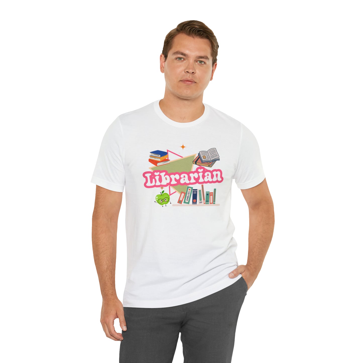 Librarian shirt, 90s shirt, 90s teacher shirt, colorful school secretary shirt, colorful school shirt, T544
