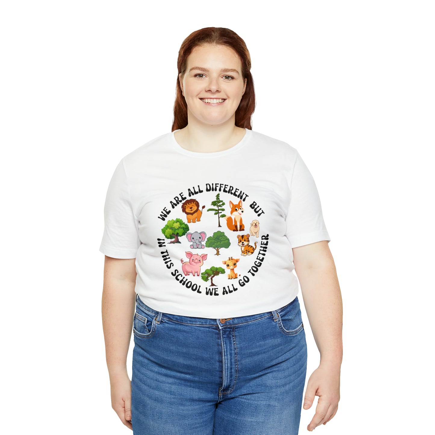 We Are Different But In This School We All Swim Together Shirt, Cute Teacher Shirt, Teacher Appreciation Shirt, T383