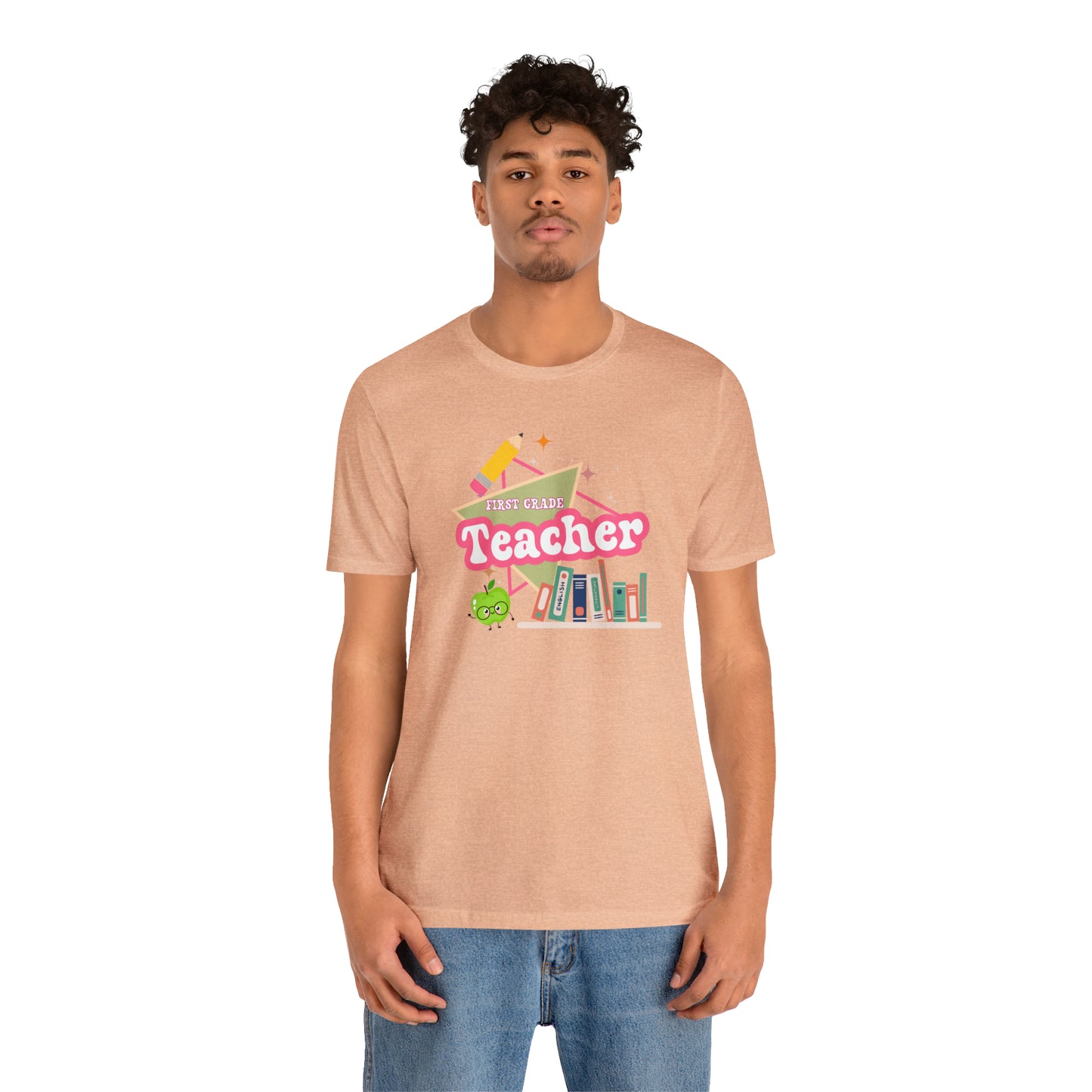 First grade teacher shirt, 1st grade shirt, 90s shirt, 90s teacher shirt, colorful school shirt, colorful teacher shirt, T542