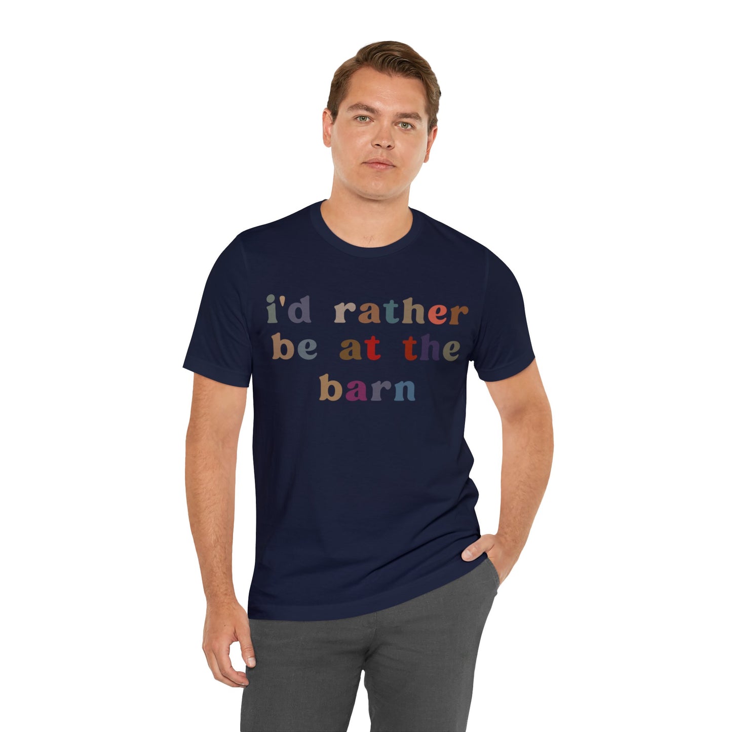 I’d Rather Be On My Barn Shirt, Country Mom Shirt, Farm Life Shirt, Farm Worker Shirt, Shirt for Mom, Horse Lover Shirt, T1201