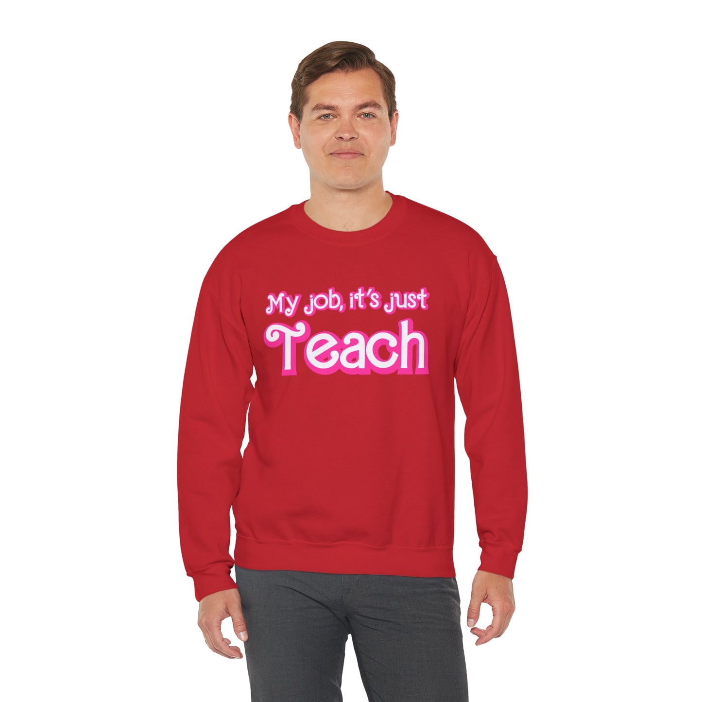 My Job is Teach Sweatshirt, Trendy Teacher Sweatshirt, Retro Back to school, Teacher Appreciation, Checkered Teacher Sweatshirt, S735