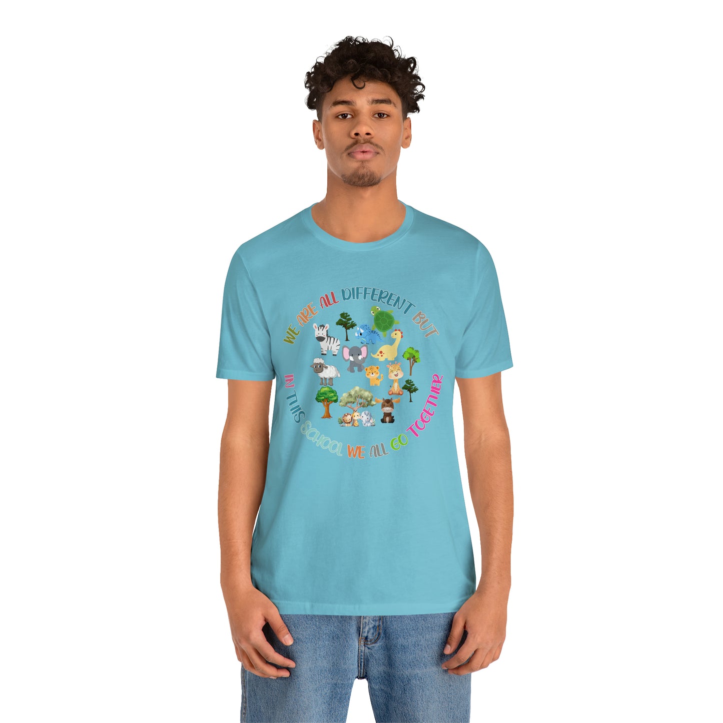 We Are Different But In This School We All Swim Together Shirt, Cute Teacher Shirt, Teacher Appreciation Shirt, T384