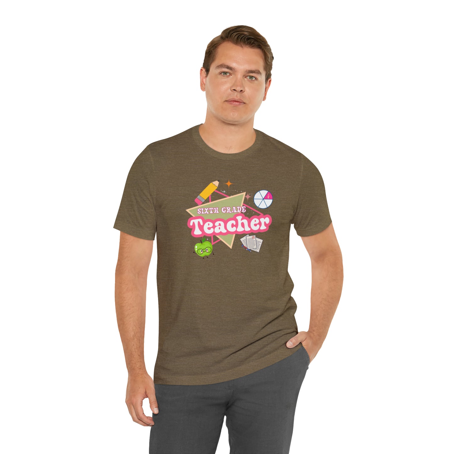 Sixth Grade Teacher Shirt, Teacher Tshirt Retro 6th Grade, Back to school Teacher, Appreciation Teacher Tee Gifts, T552
