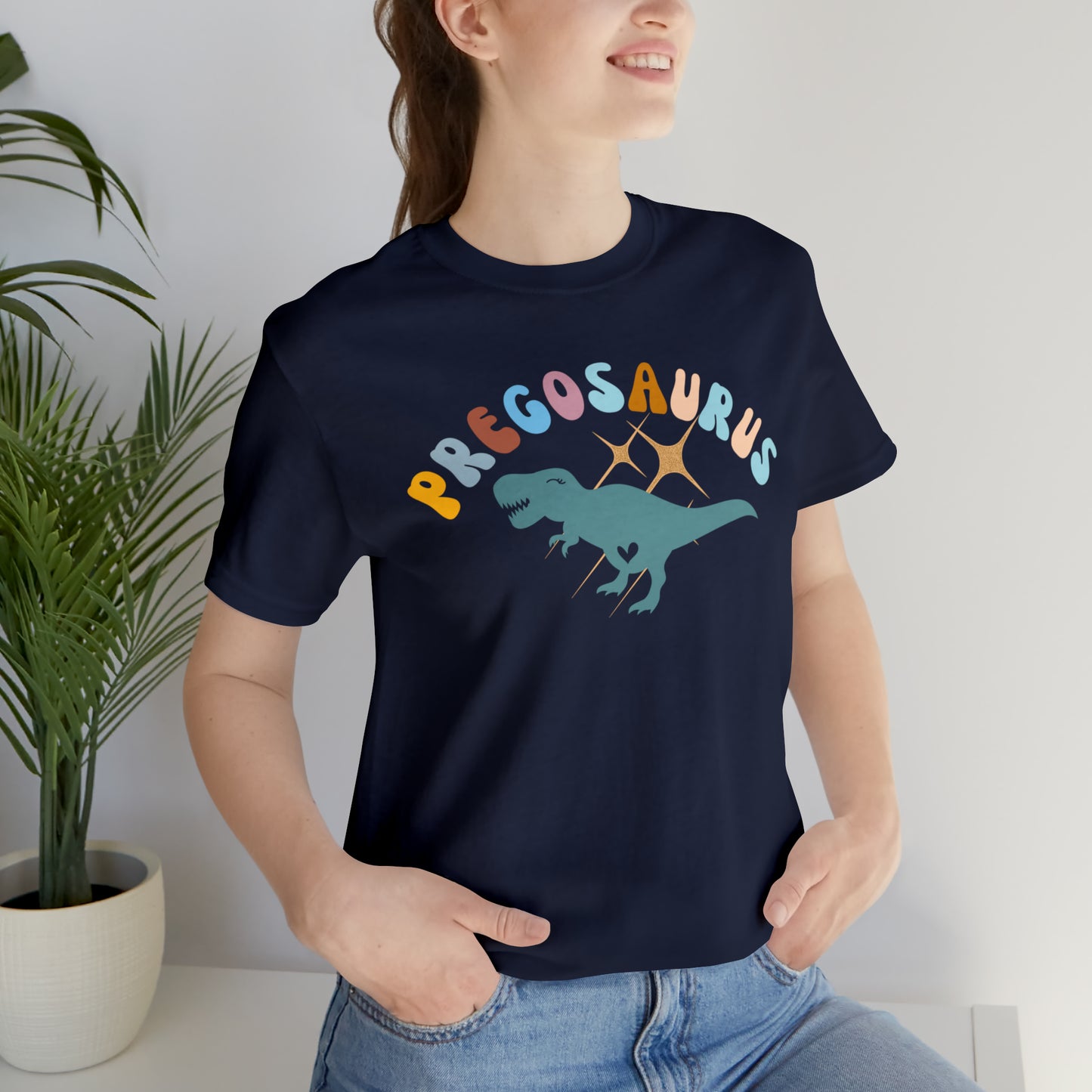 Funny Pregosaurus TShirt for Baby Shower, Funny Gift for Expecting Mom Shirt for Baby Announcement, T274
