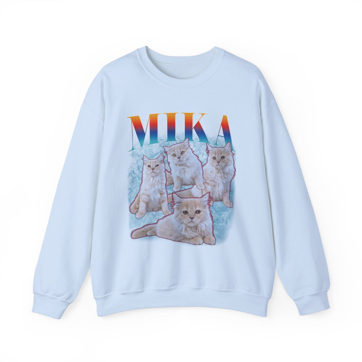 Pet Custom Vintage Sweatshirt, Custom Bootleg Rap Sweatshirt Cat Bootleg Retro 90's Sweatshirt Gift For Her Customize Pet Sweatshirt, SW1333