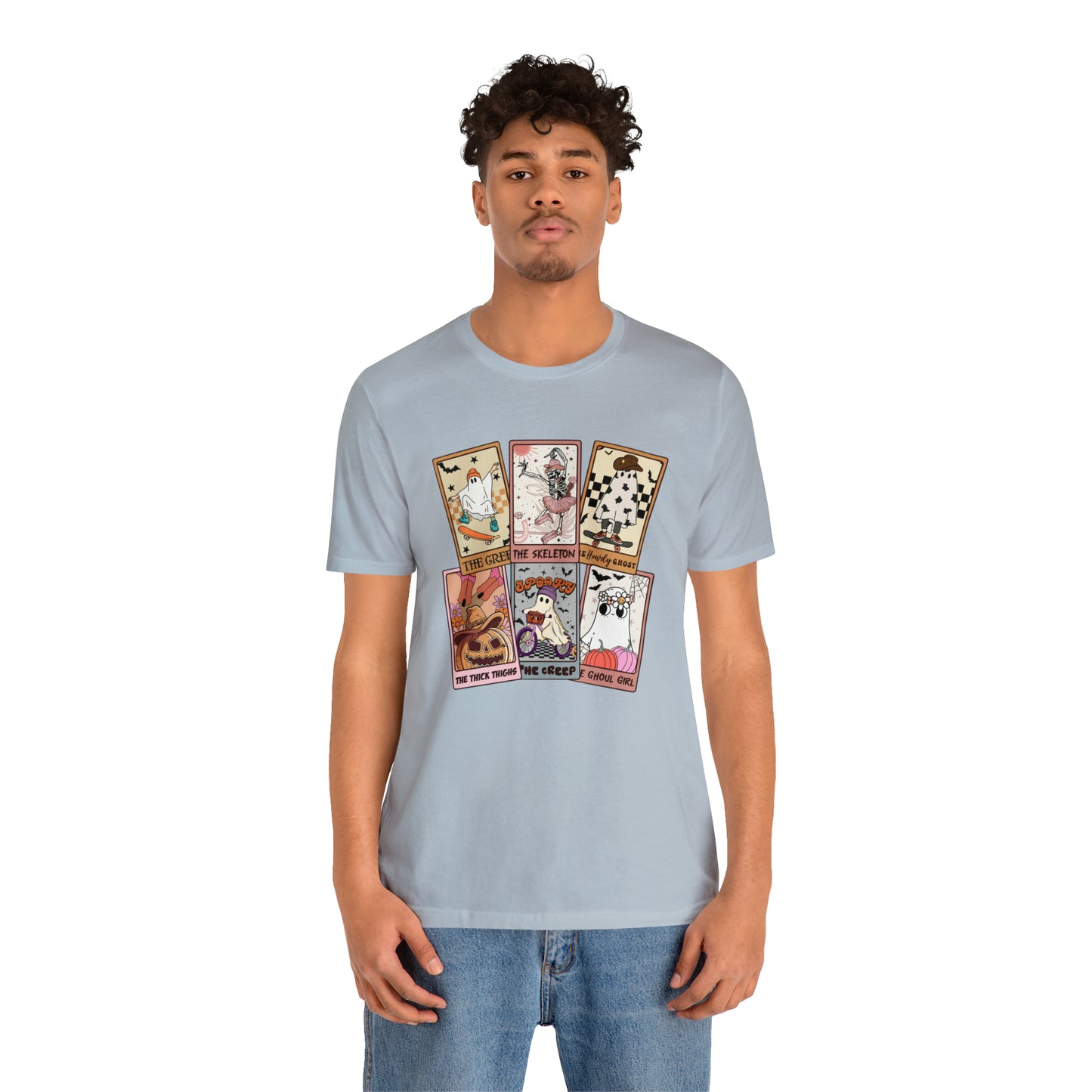 The Tarot Card Shirt, Skeleton Tarot Card Shirt, Tarot Card Lover Shirt, Skull Tarot Card Tee, Retro Halloween shirt, T612