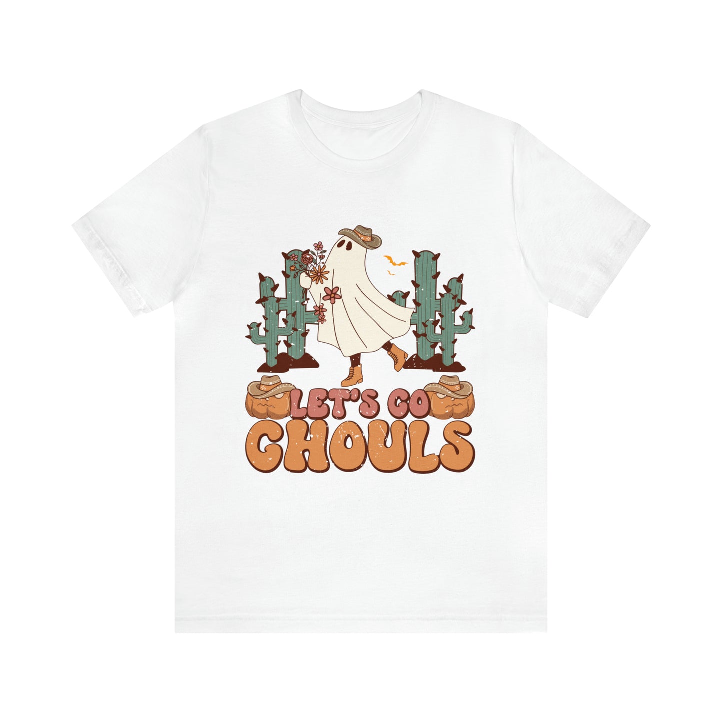 Lets Go Ghouls Shirt, Spooky Season Tee, Retro Halloween Cowgirl Shirt, Cowgirl Halloween Shirt, Vintage Ghost Shirt, T762