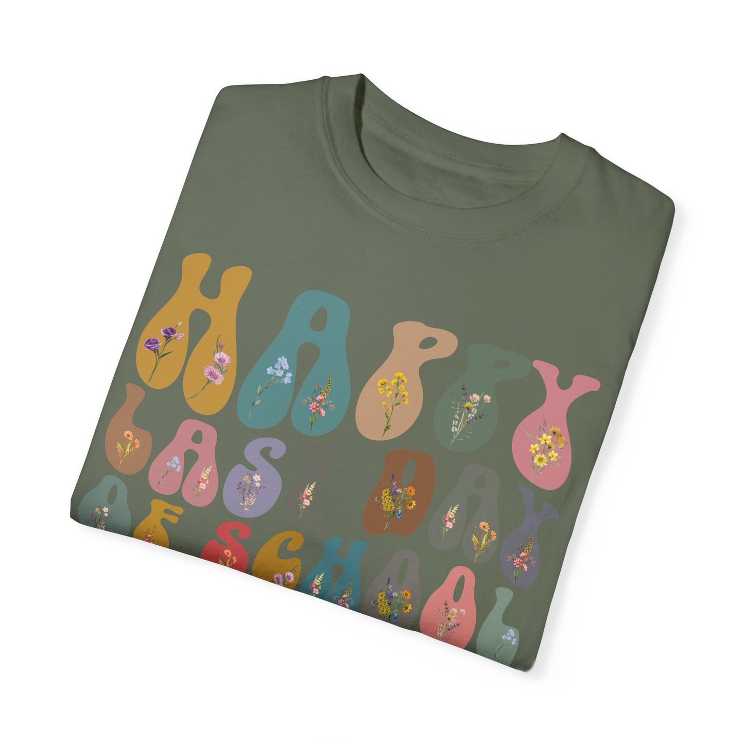 Retro Happy Last Day of School Shirts, End of Year Teacher Gift, Vintage Teacher Shirt, Comfort Colors Kindergarten Graduation Gift, CC1621