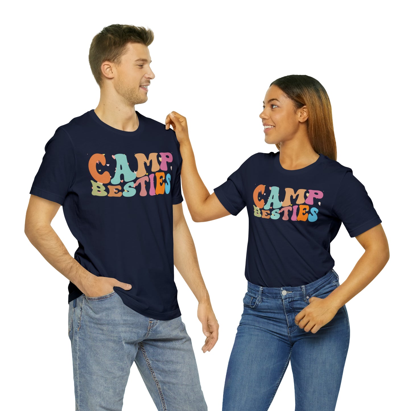 Best Friend Shirt, Gift for Best Friend, Camp Besties Shirt, BFF Shirt, Matching Besties Shirt, Retro Friend Shirt, T482