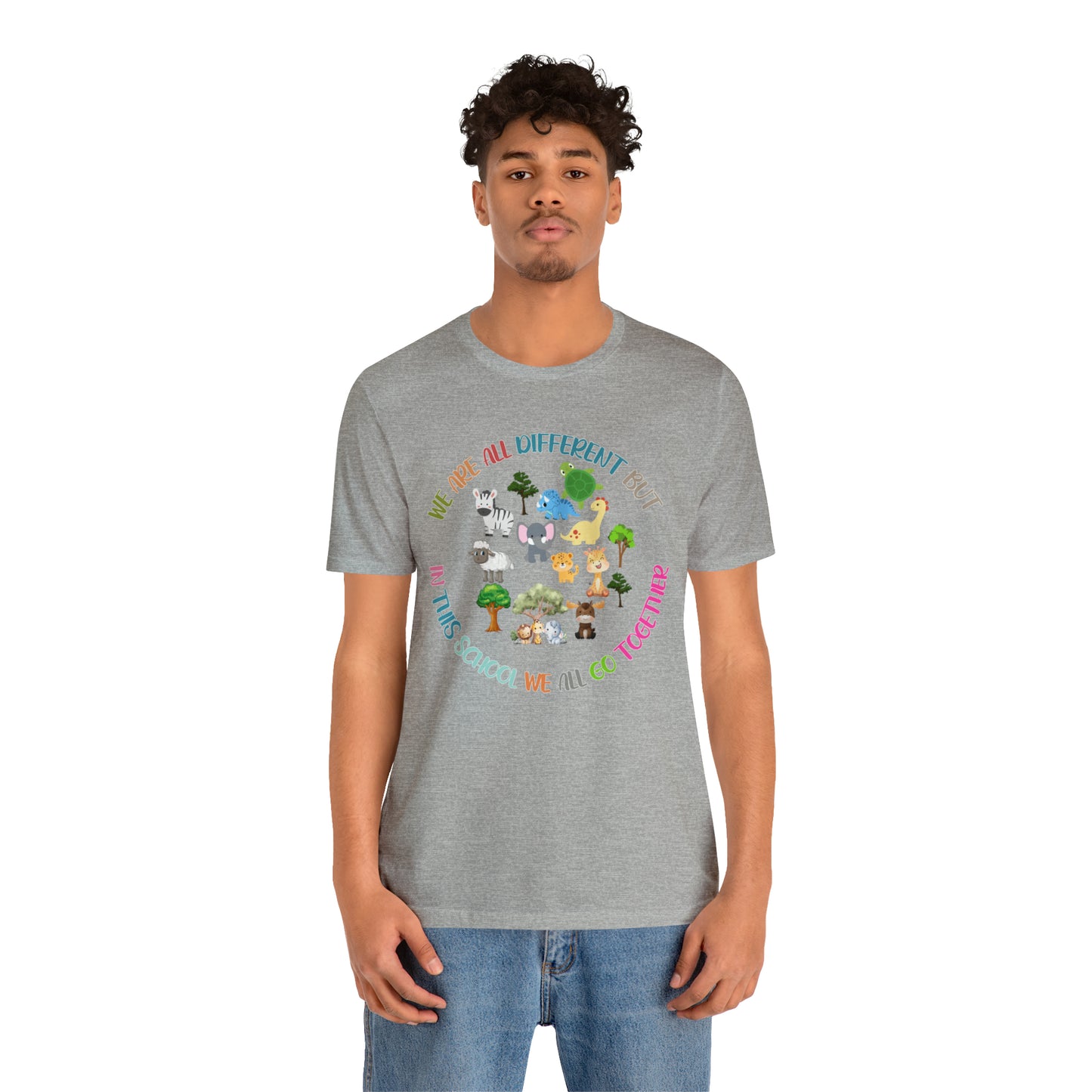 We Are Different But In This School We All Swim Together Shirt, Cute Teacher Shirt, Teacher Appreciation Shirt, T384