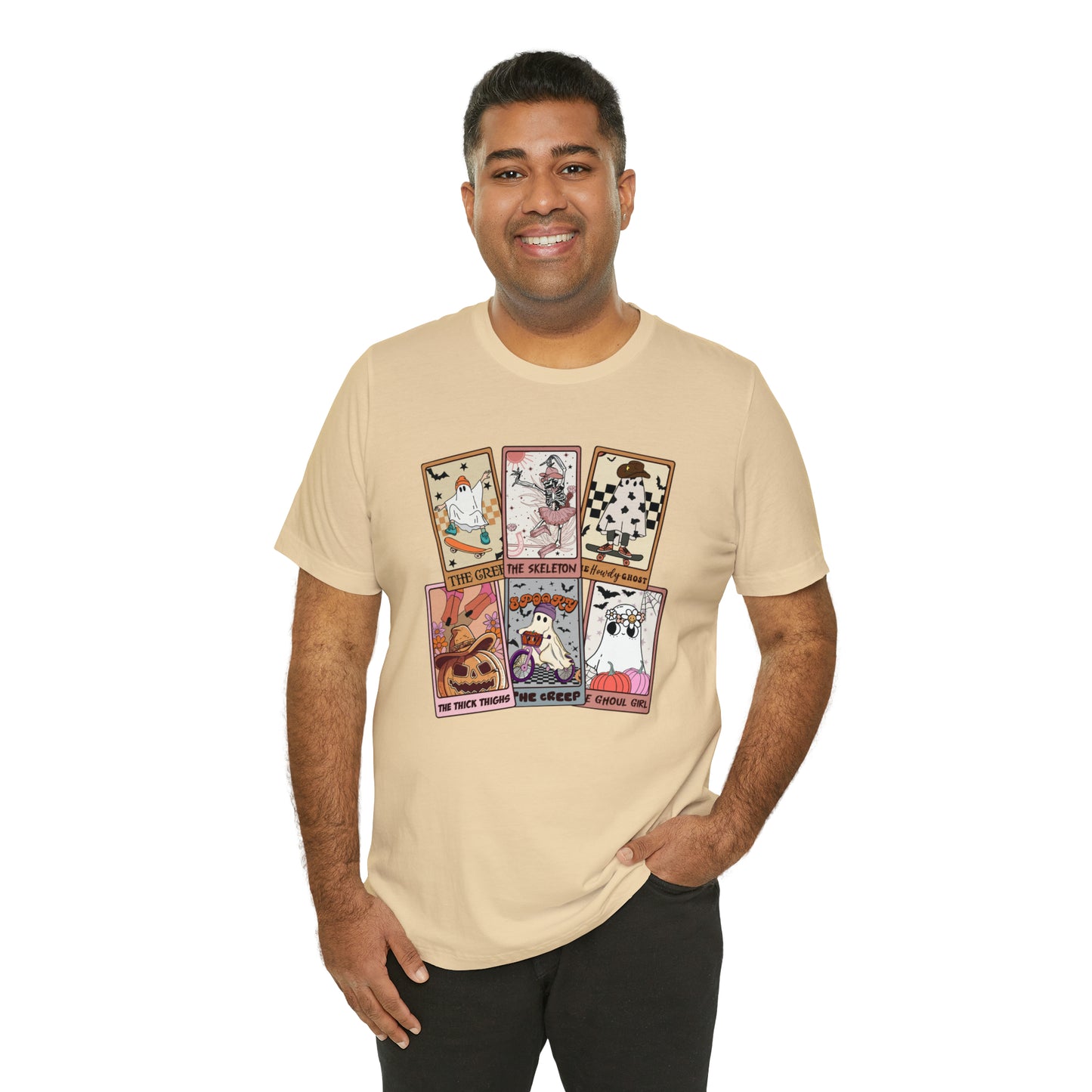 The Tarot Card Shirt, Skeleton Tarot Card Shirt, Tarot Card Lover Shirt, Skull Tarot Card Tee, Retro Halloween shirt, T612