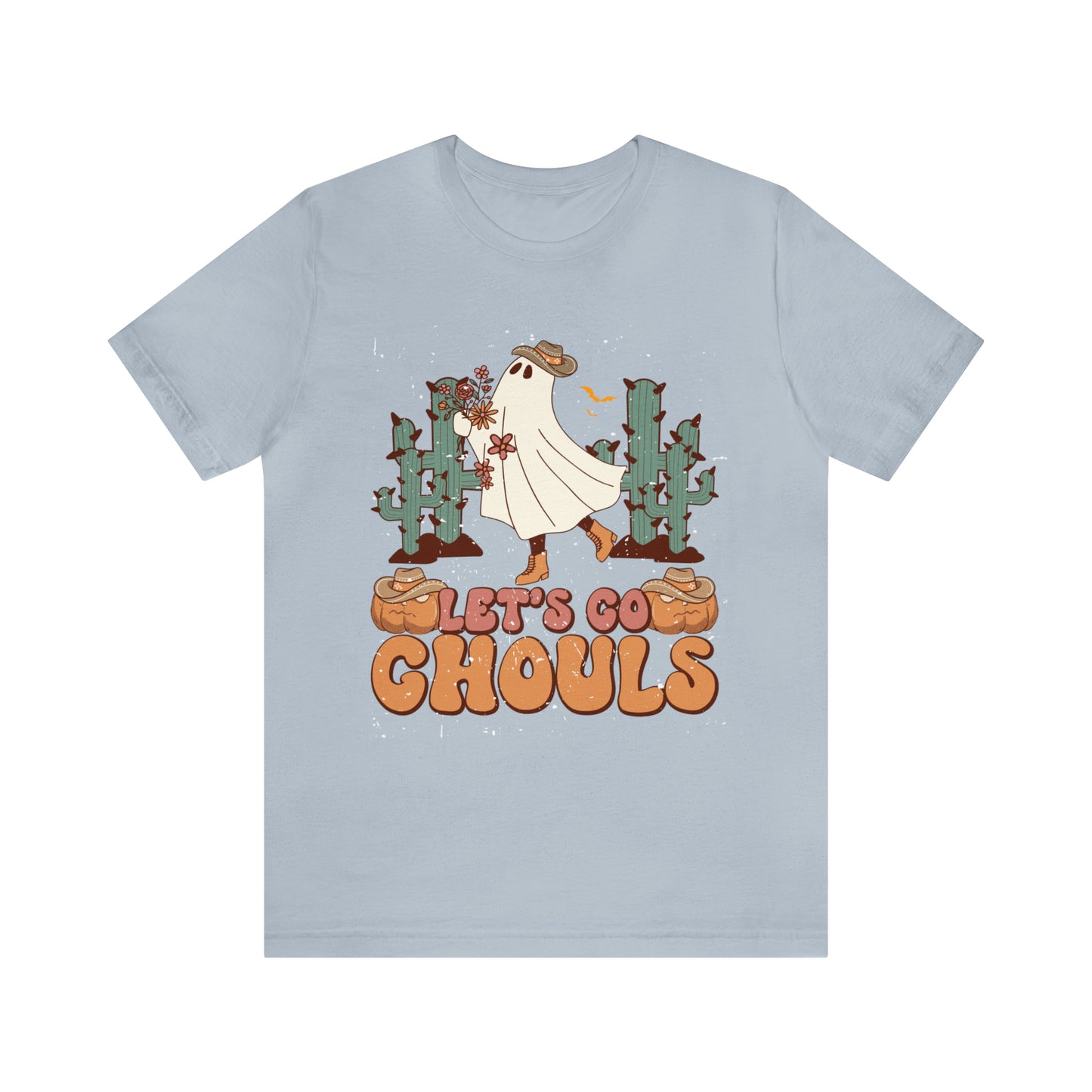 Lets Go Ghouls Shirt, Spooky Season Tee, Retro Halloween Cowgirl Shirt, Cowgirl Halloween Shirt, Vintage Ghost Shirt, T762