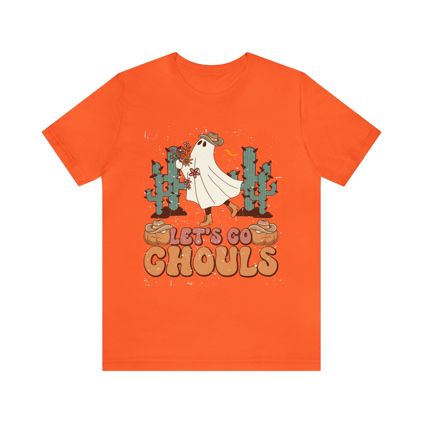 Lets Go Ghouls Shirt, Spooky Season Tee, Retro Halloween Cowgirl Shirt, Cowgirl Halloween Shirt, Vintage Ghost Shirt, T762