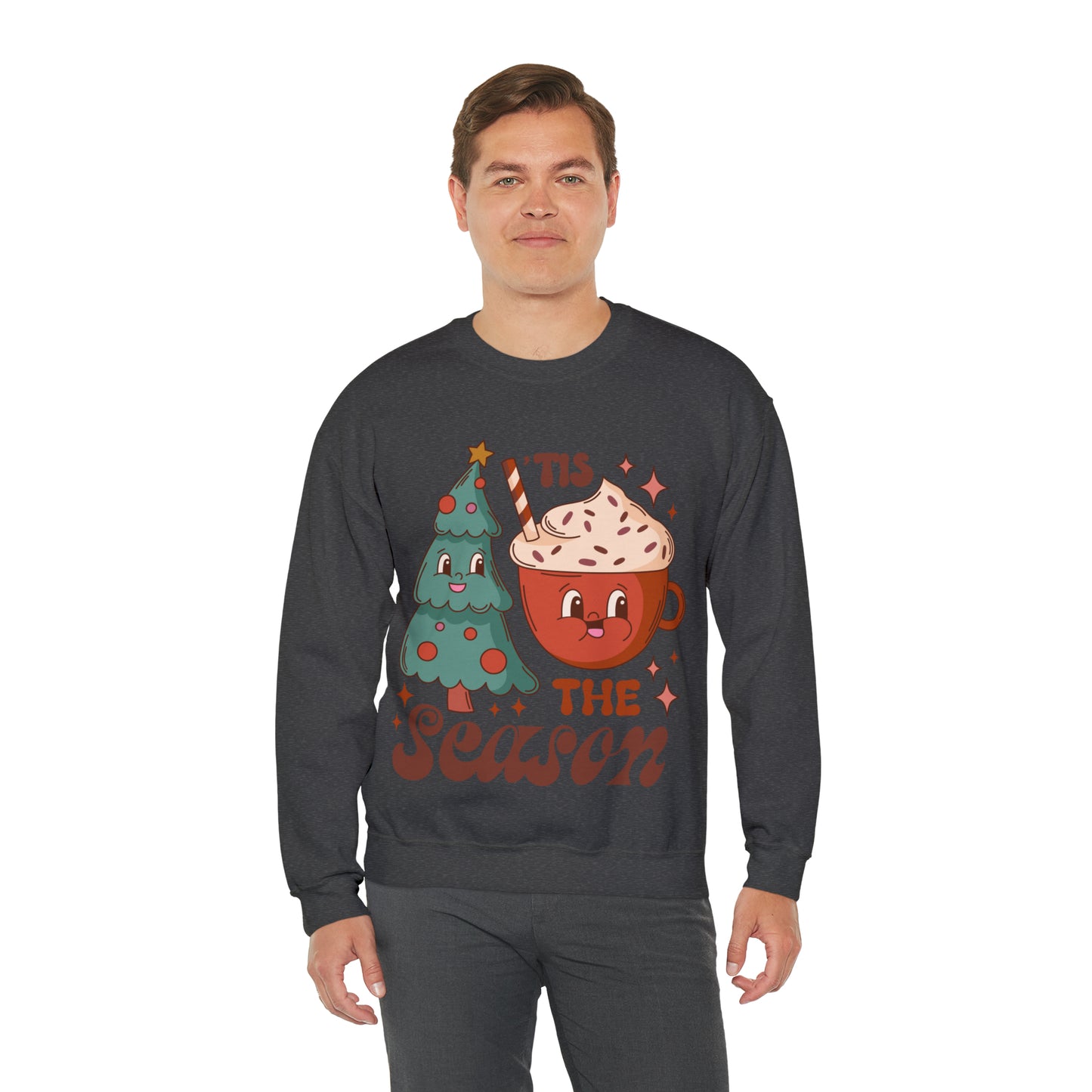 Christmas Tis The Season Sweatshirt, Merry Christmas Shirt, Christmas Tree Sweater, Christmas Tree shirt, Christmas Cake Sweatshirt, S887