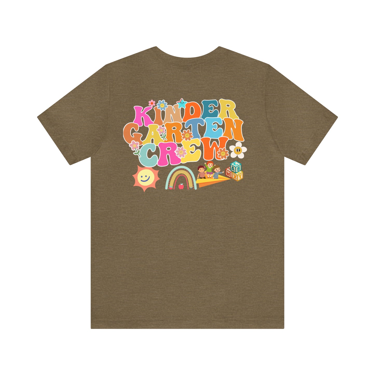 Custom Kindergarten Teacher Shirt, Cute Kindergarten Crew Shirt, Retro Teacher Shirt, Custom Teacher Appreciation Gift, T619