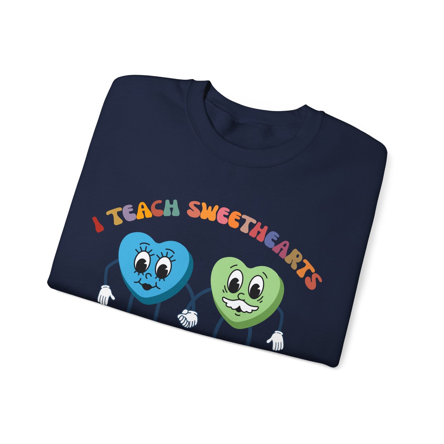 Personalized I Teach Sweethearts Valentines Day Sweatshirt Custom Teacher Valentine's Day Sweatshirt for Teacher, Gift for Hearts Day, S1275