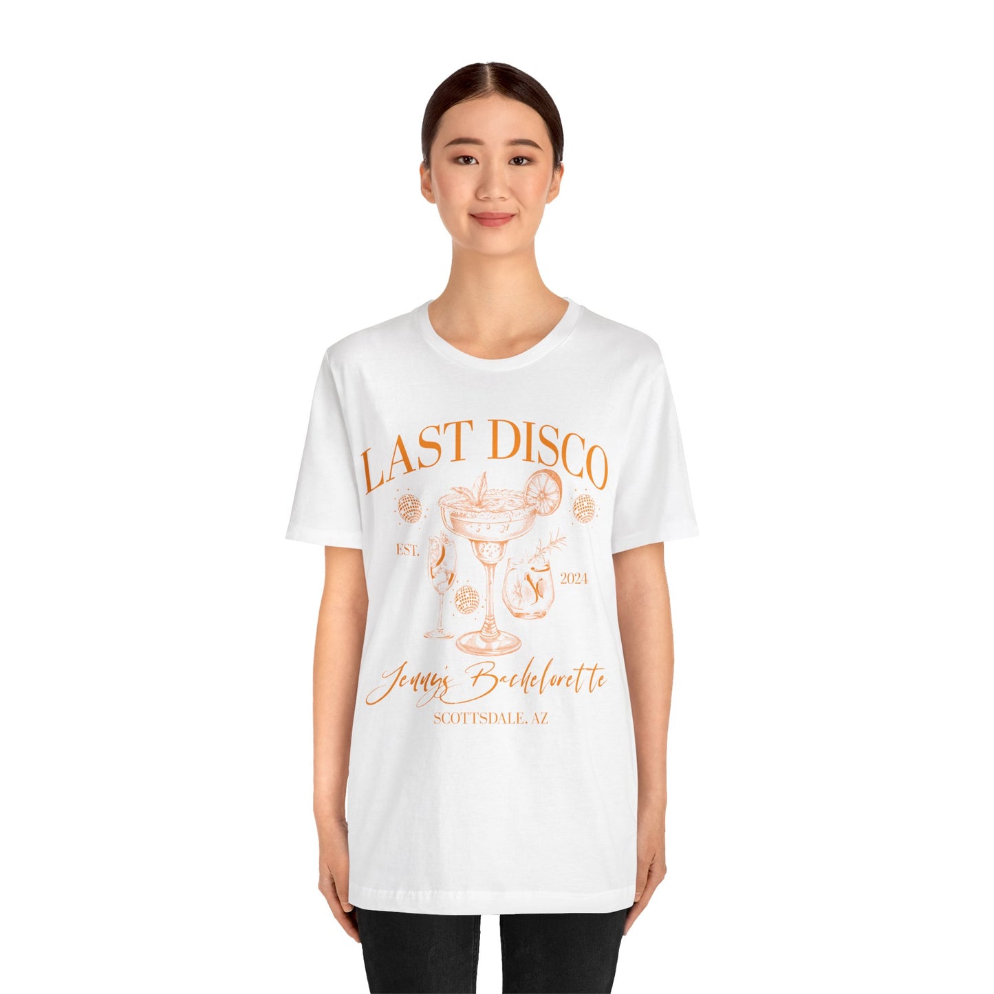 Last Disco Shirt, Disco Bride Dancing Queens Shirt, Custom Location Bridal Party Shirt, Bridal Shower, Disco Bach Bride To Be Gifts, 1 T1565