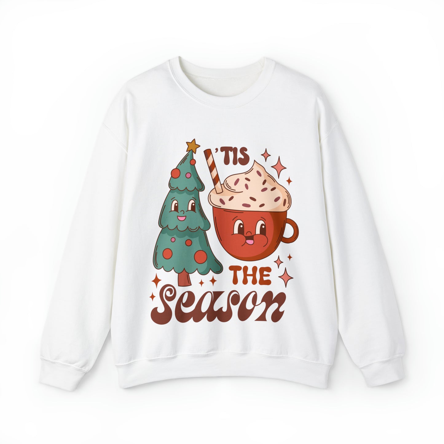 Christmas Tis The Season Sweatshirt, Merry Christmas Shirt, Christmas Tree Sweater, Christmas Tree shirt, Christmas Cake Sweatshirt, S887