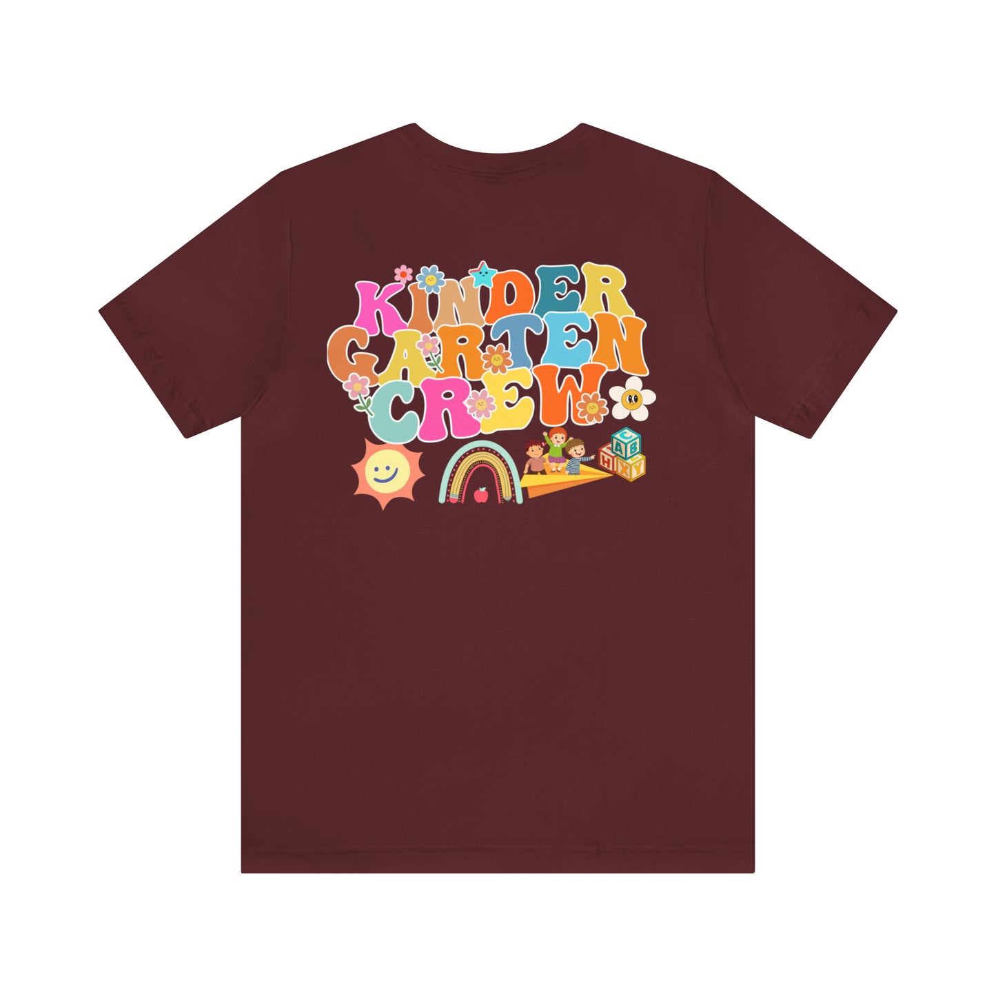 Custom Kindergarten Teacher Shirt, Cute Kindergarten Crew Shirt, Retro Teacher Shirt, Custom Teacher Appreciation Gift, T619