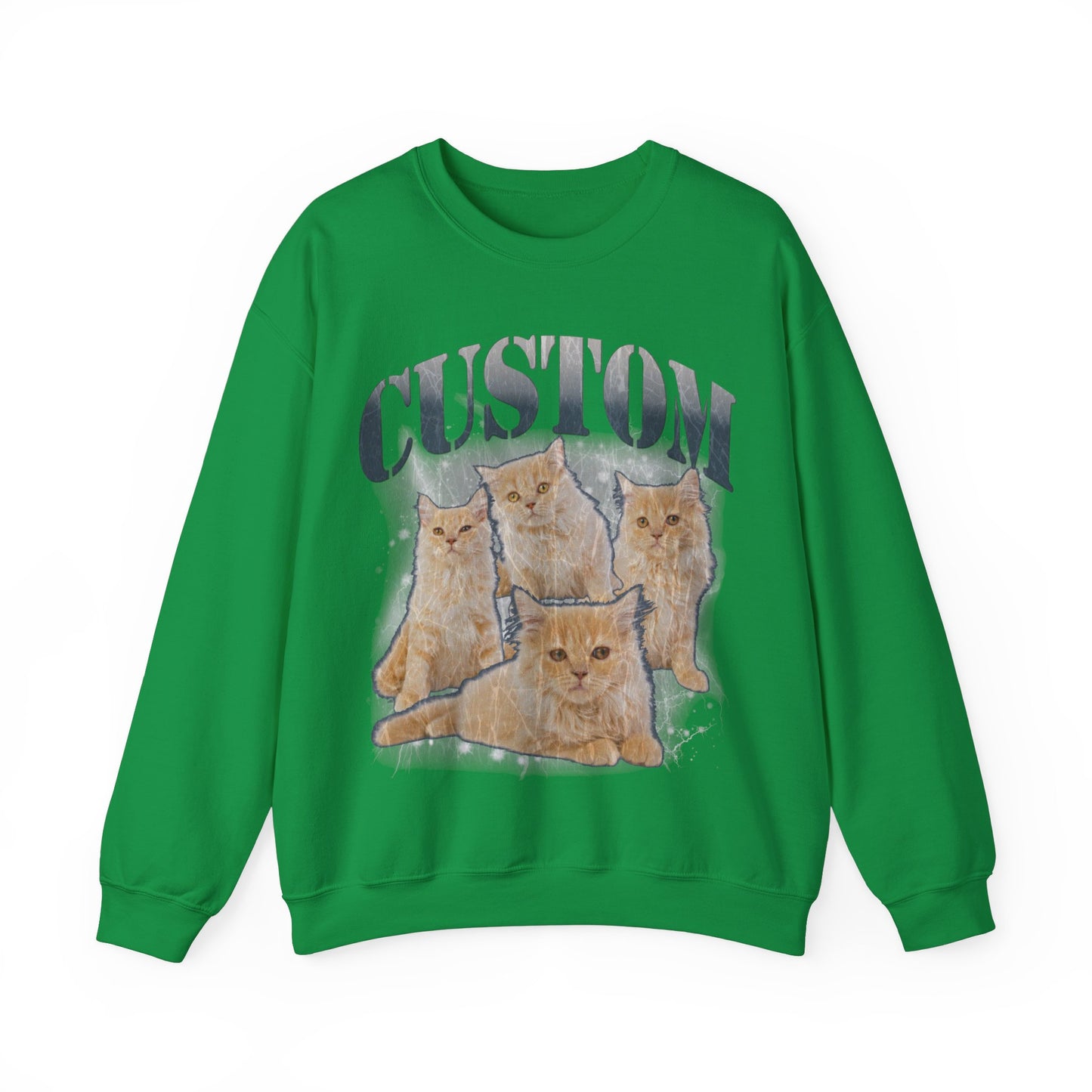 Retro Custom Cat Bootleg Tee, Custom Cat Sweatshirt, Custom Cat Lover Gift, Custom dog portrait, Vintage Funny Cat Sweatshirt, S1396