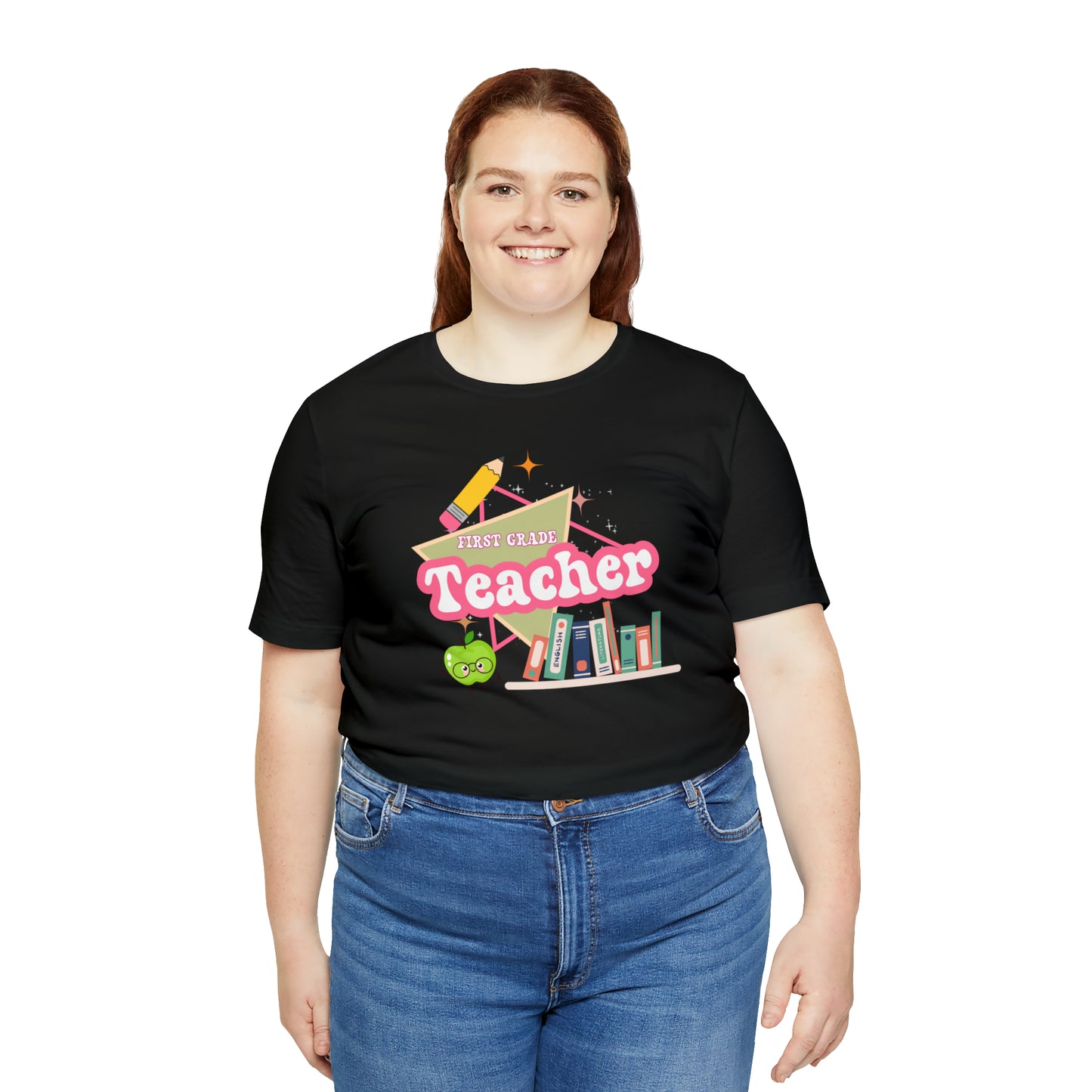 First grade teacher shirt, 1st grade shirt, 90s shirt, 90s teacher shirt, colorful school shirt, colorful teacher shirt, T542