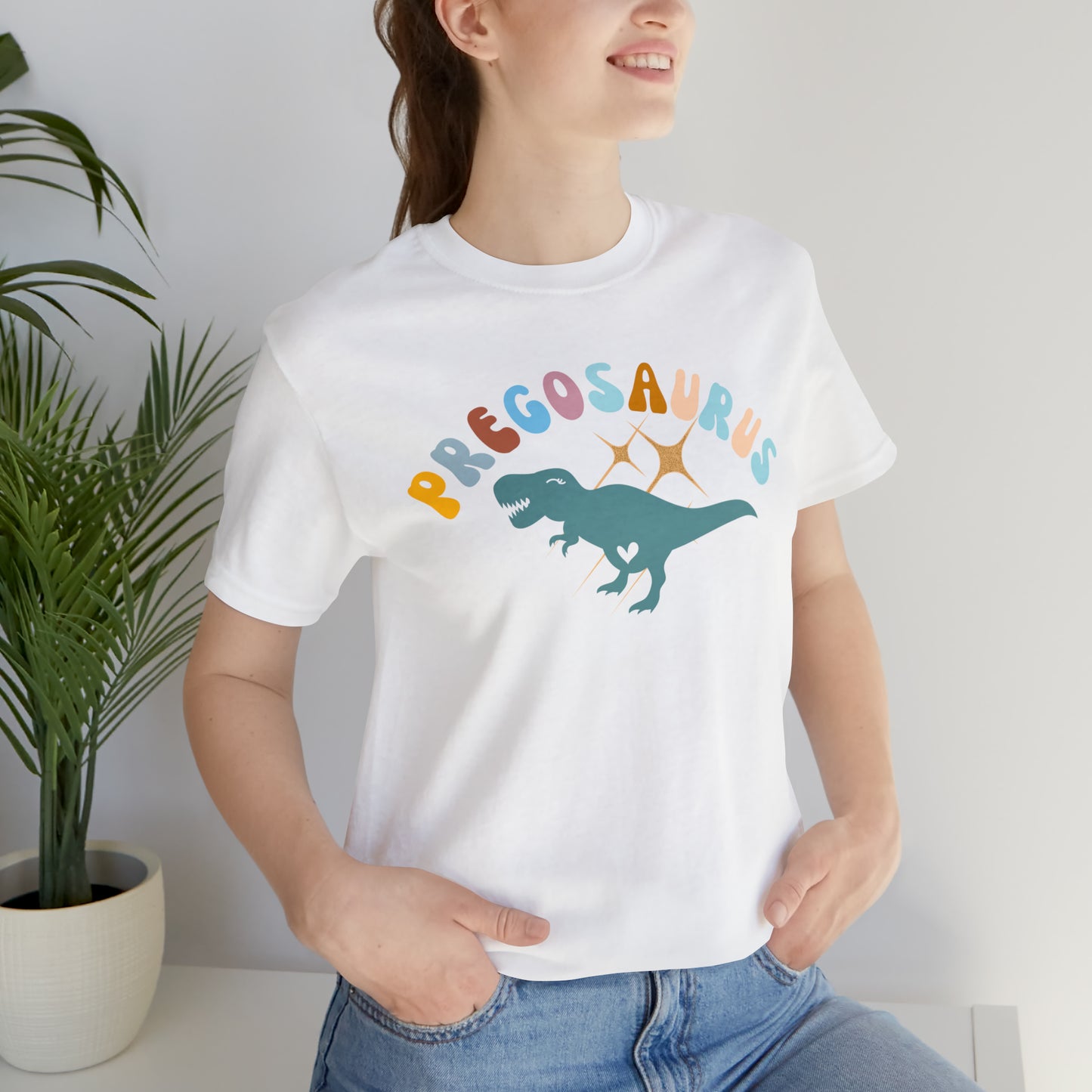 Funny Pregosaurus TShirt for Baby Shower, Funny Gift for Expecting Mom Shirt for Baby Announcement, T274