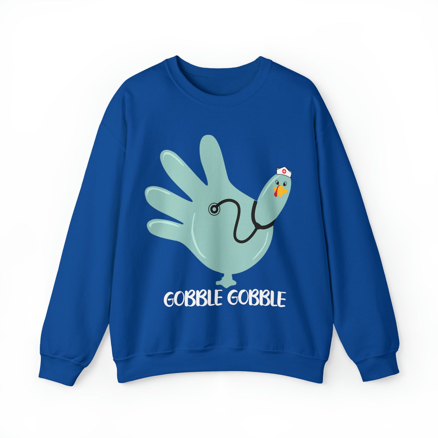 Gobble gobble turkey sweatshirt, Thanksgiving nurse sweatshirt, Rn Nursing student gift, Er department sweatshirt, Oncology nurse gift, S864
