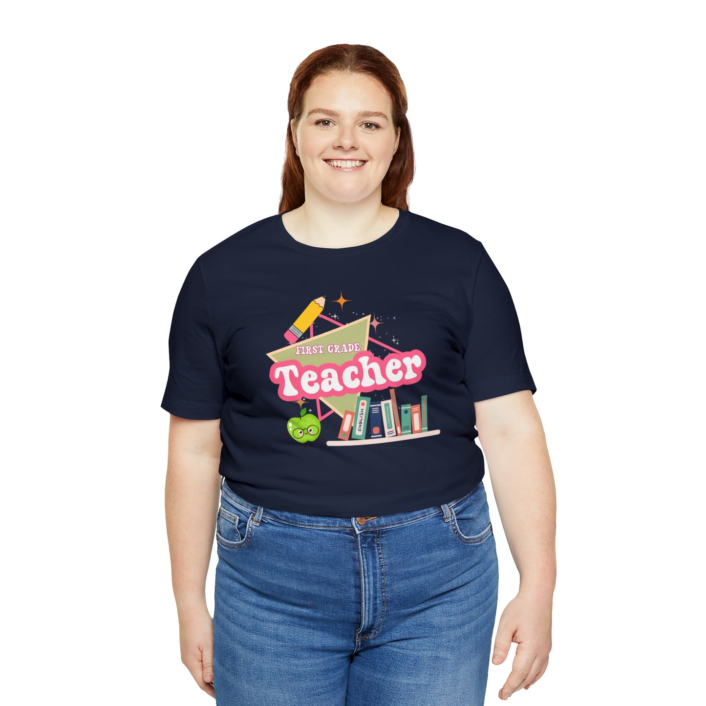 First grade teacher shirt, 1st grade shirt, 90s shirt, 90s teacher shirt, colorful school shirt, colorful teacher shirt, T542