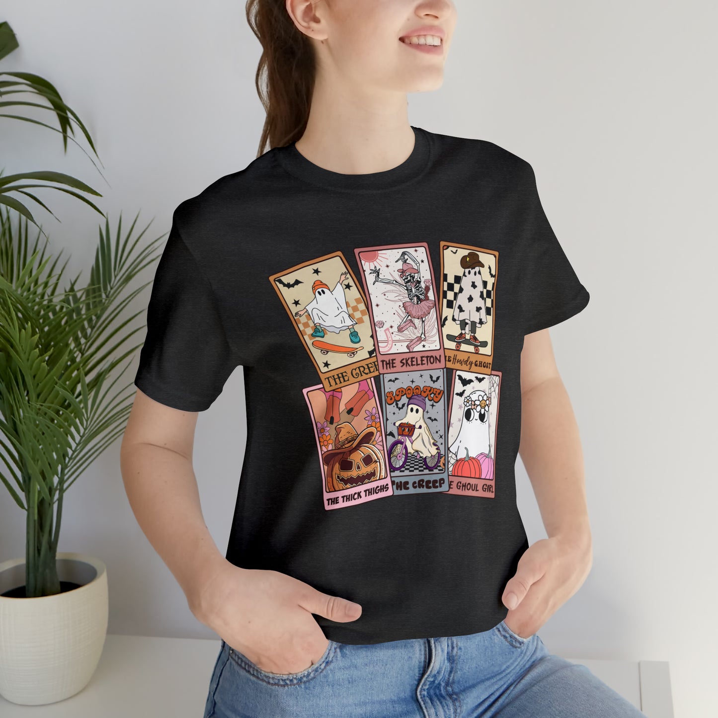 The Tarot Card Shirt, Skeleton Tarot Card Shirt, Tarot Card Lover Shirt, Skull Tarot Card Tee, Retro Halloween shirt, T612