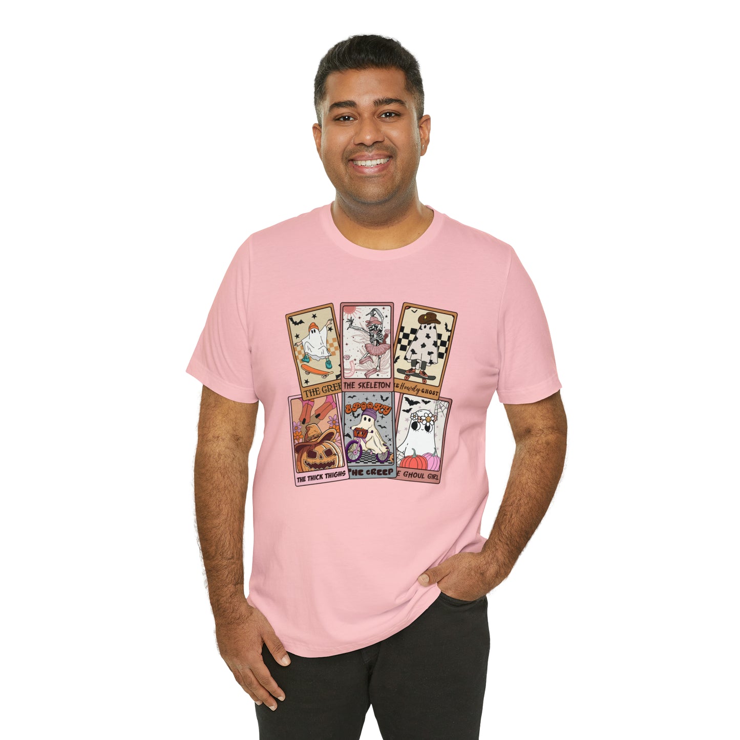 The Tarot Card Shirt, Skeleton Tarot Card Shirt, Tarot Card Lover Shirt, Skull Tarot Card Tee, Retro Halloween shirt, T612