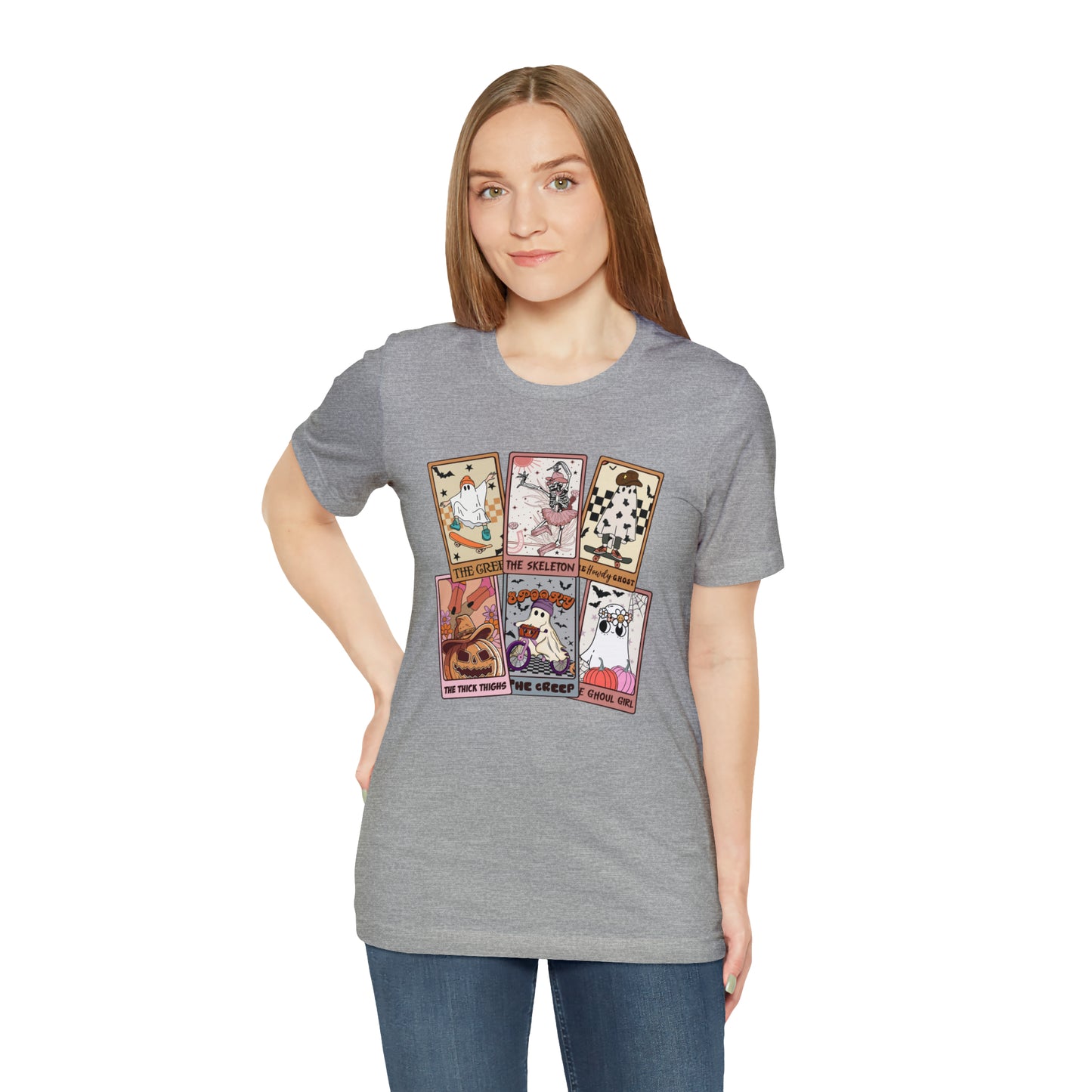 The Tarot Card Shirt, Skeleton Tarot Card Shirt, Tarot Card Lover Shirt, Skull Tarot Card Tee, Retro Halloween shirt, T612